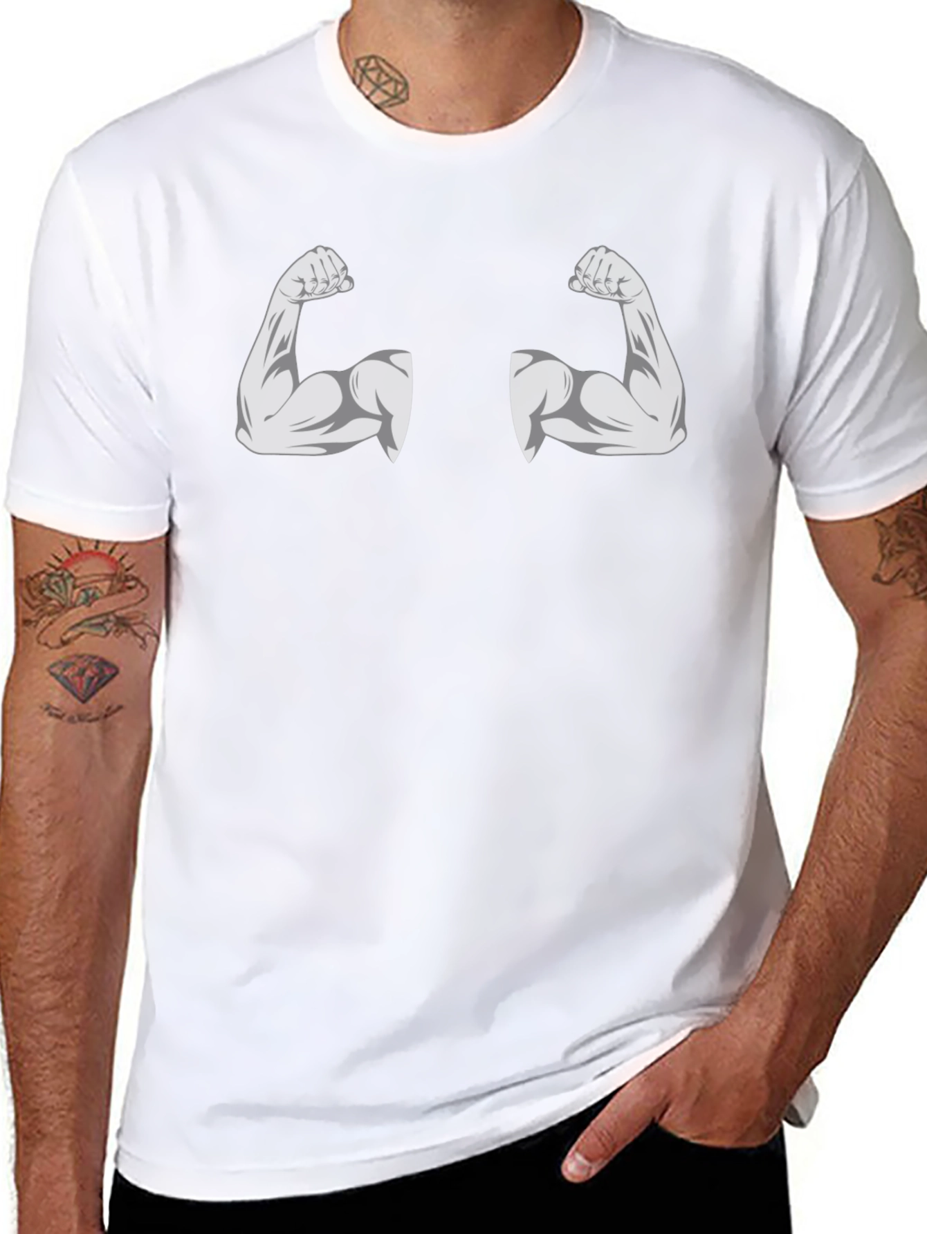 Funny Muscle Graphic T-Shirt