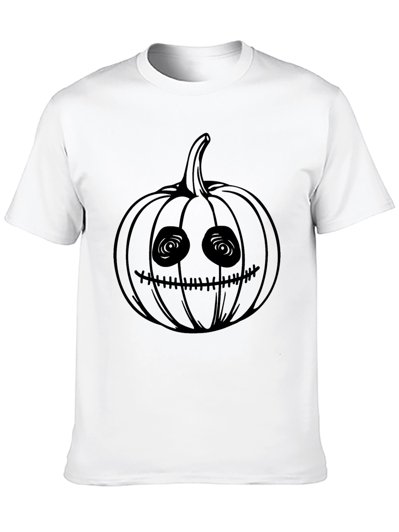 Spooky Pumpkin Tee - Halloween Black T-Shirt