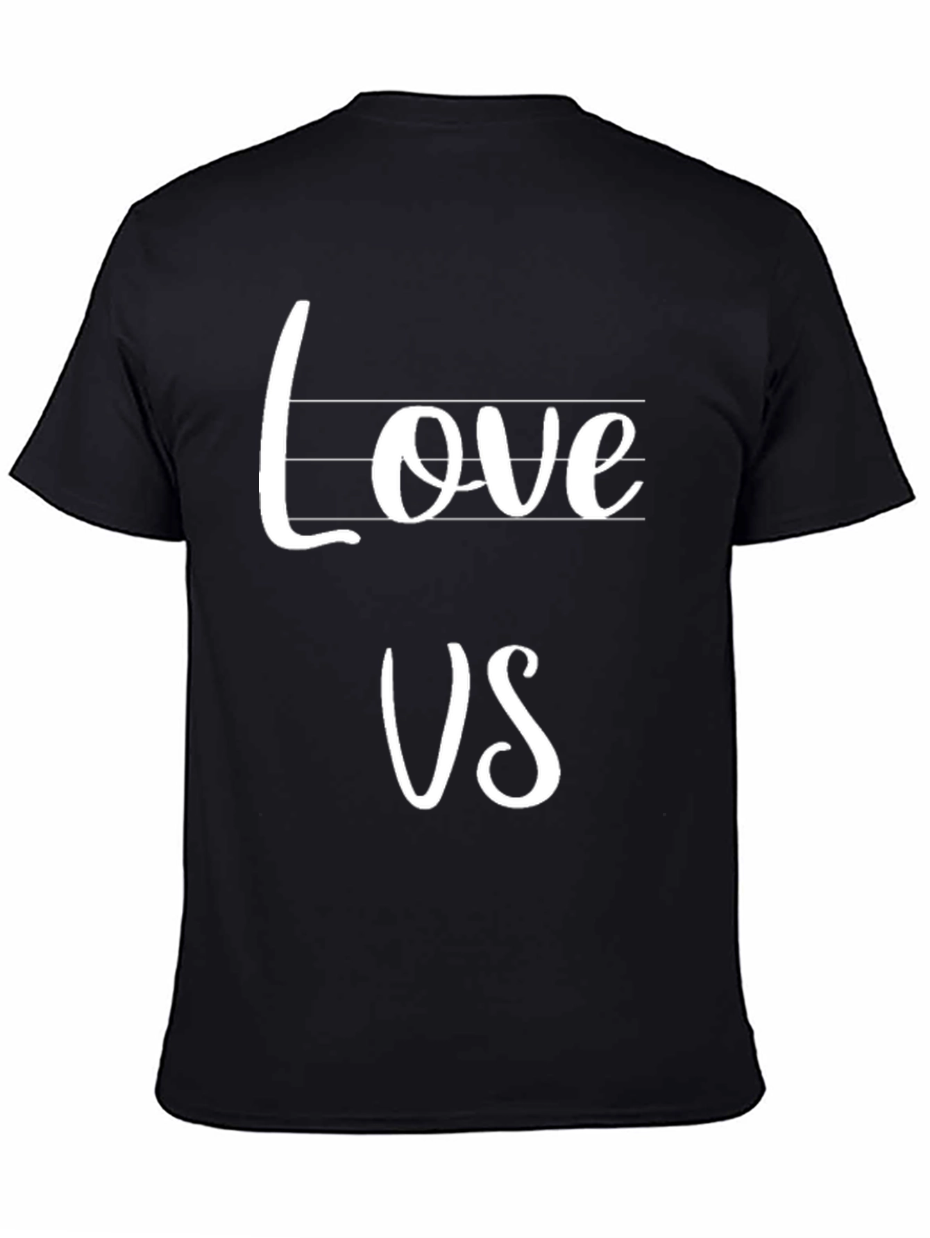 Love Us Graphic Black T-Shirt