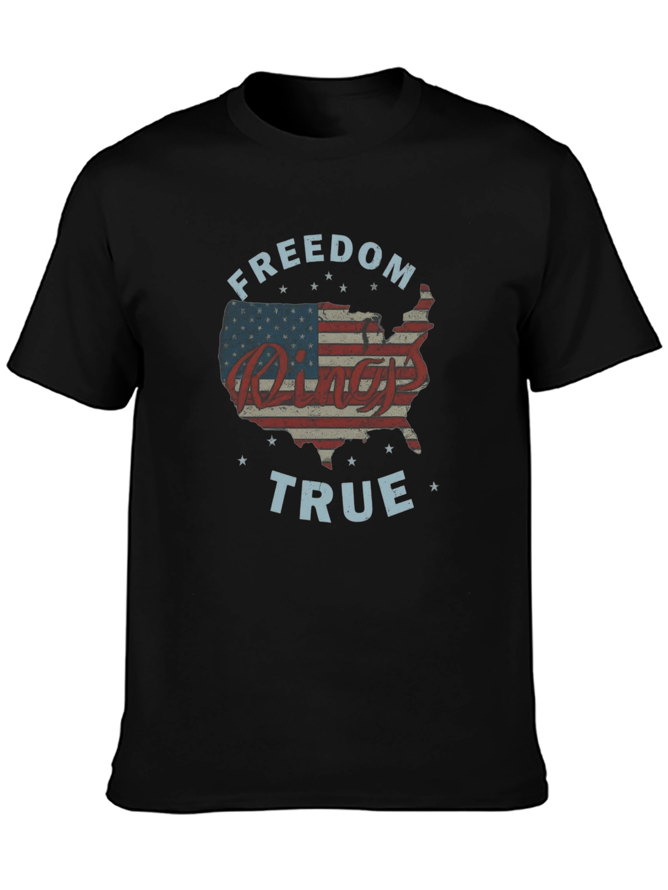 Freedom Rings True Patriotic Graphic Tee