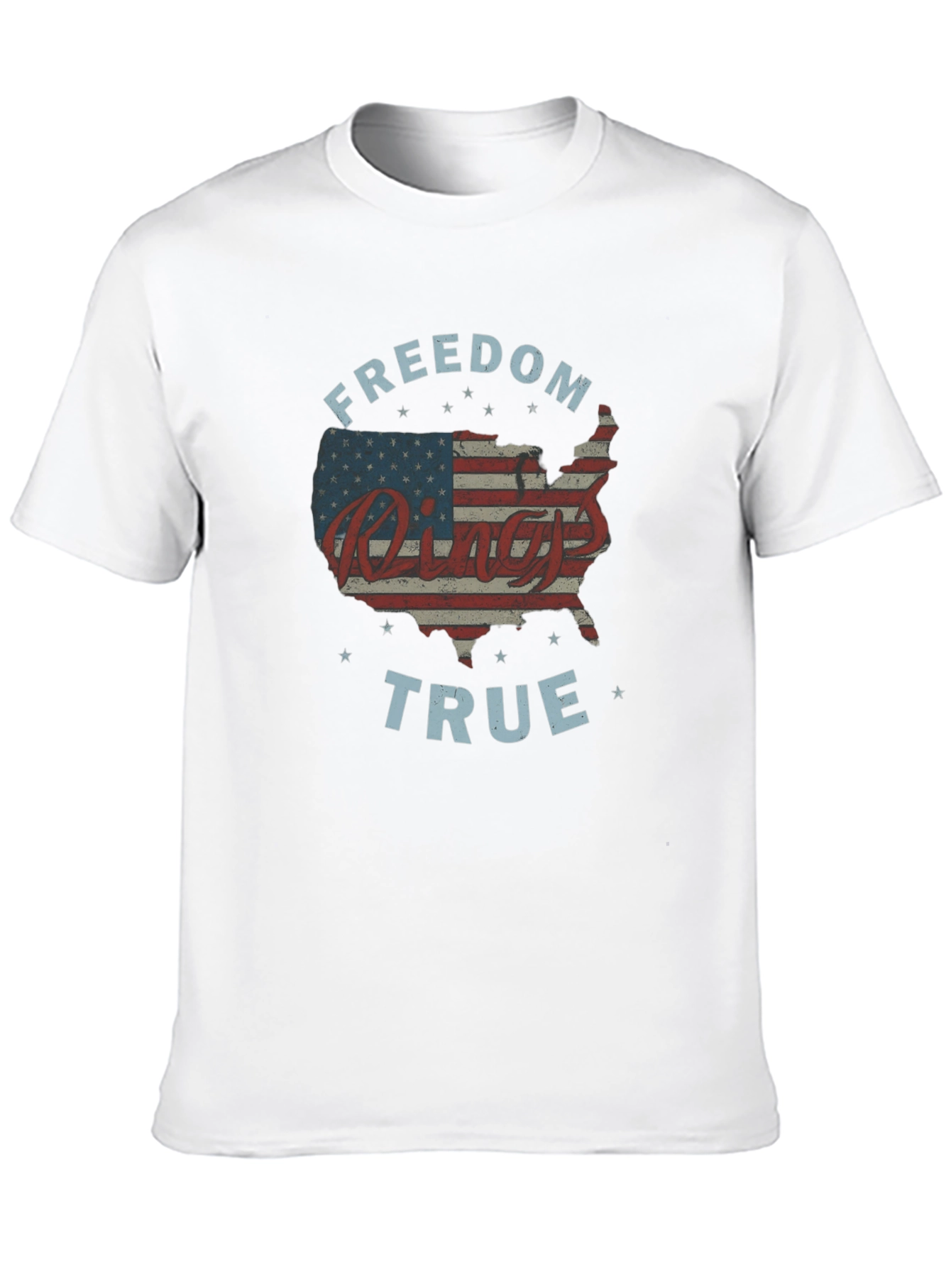 Freedom Rings True Patriotic Graphic Tee