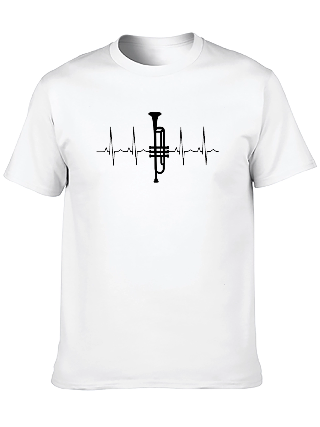 Heartbeat Trumpet T-Shirt - Musician Tee