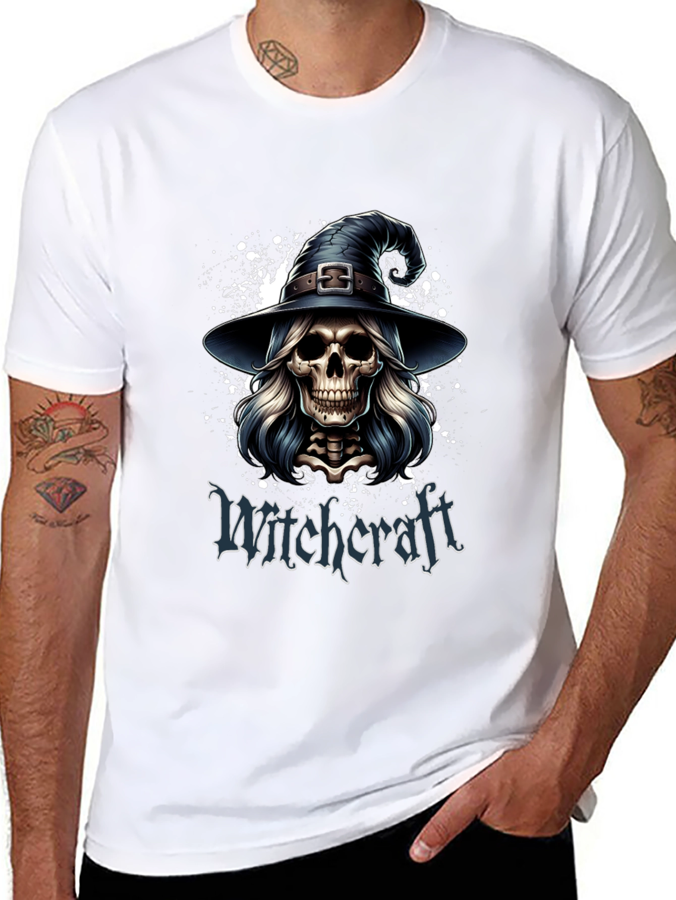 Witchcraft Skull T-Shirt - Halloween Apparel