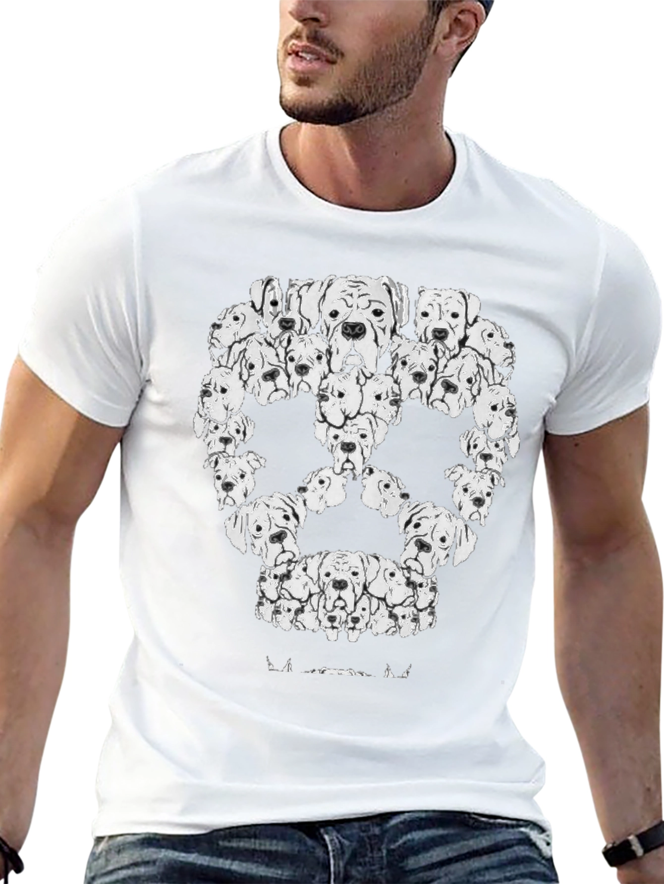 Dog Breed Skull T-Shirt - Unique Graphic Tee