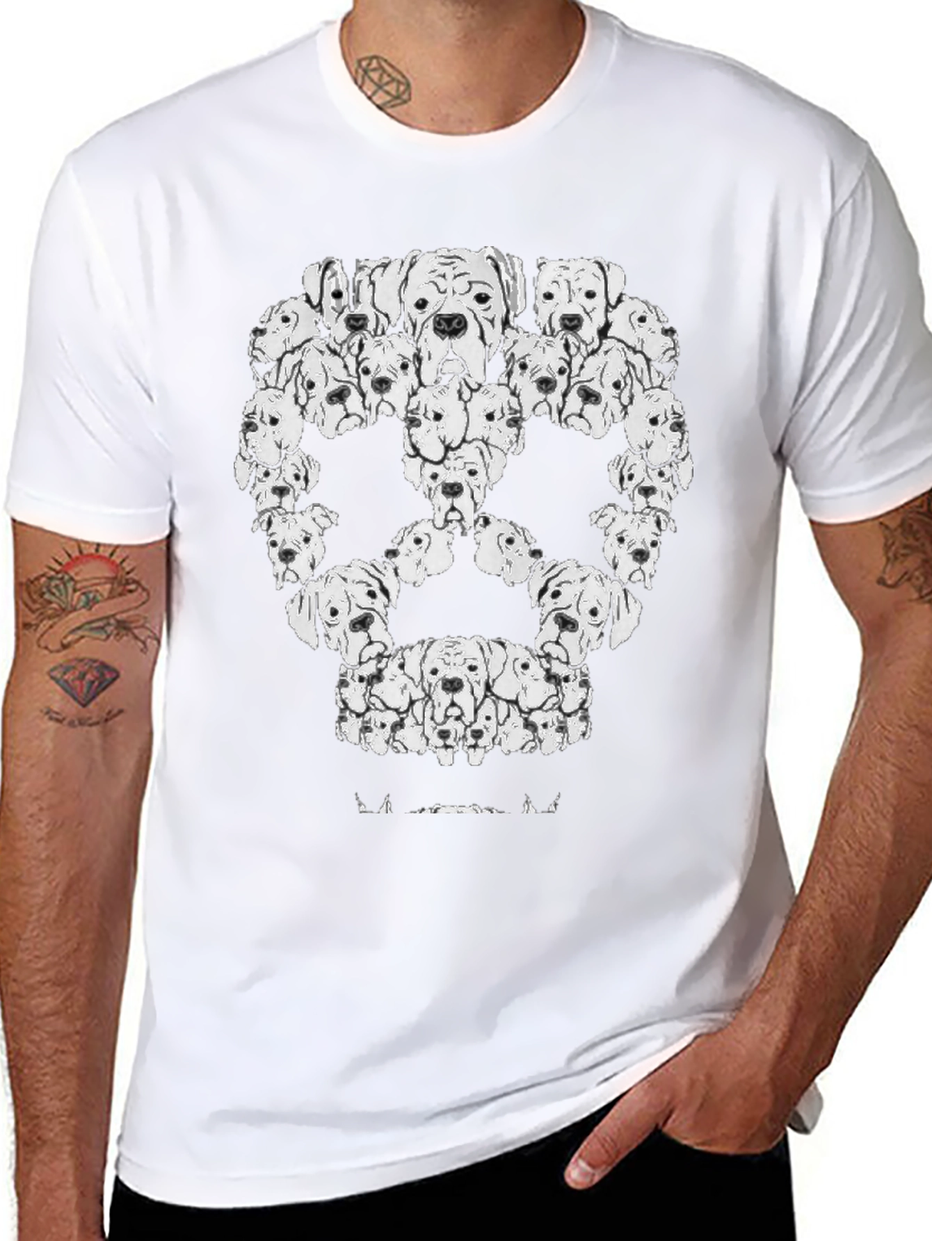 Dog Breed Skull T-Shirt - Unique Graphic Tee