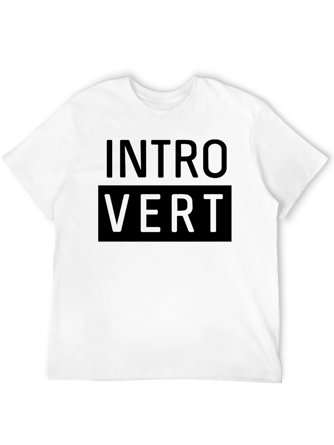 Introvert Graphic Tee - Classic Black T-Shirt