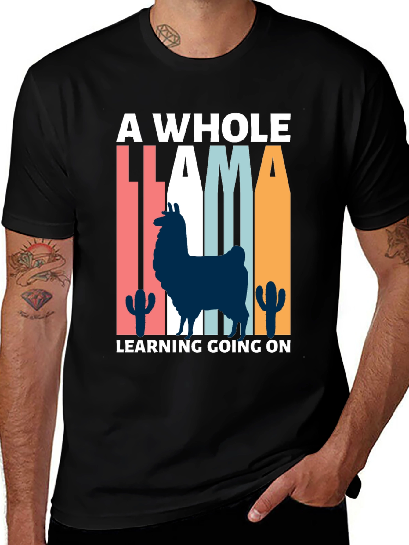 Llama Learning T-Shirt - Quirky & Fun!