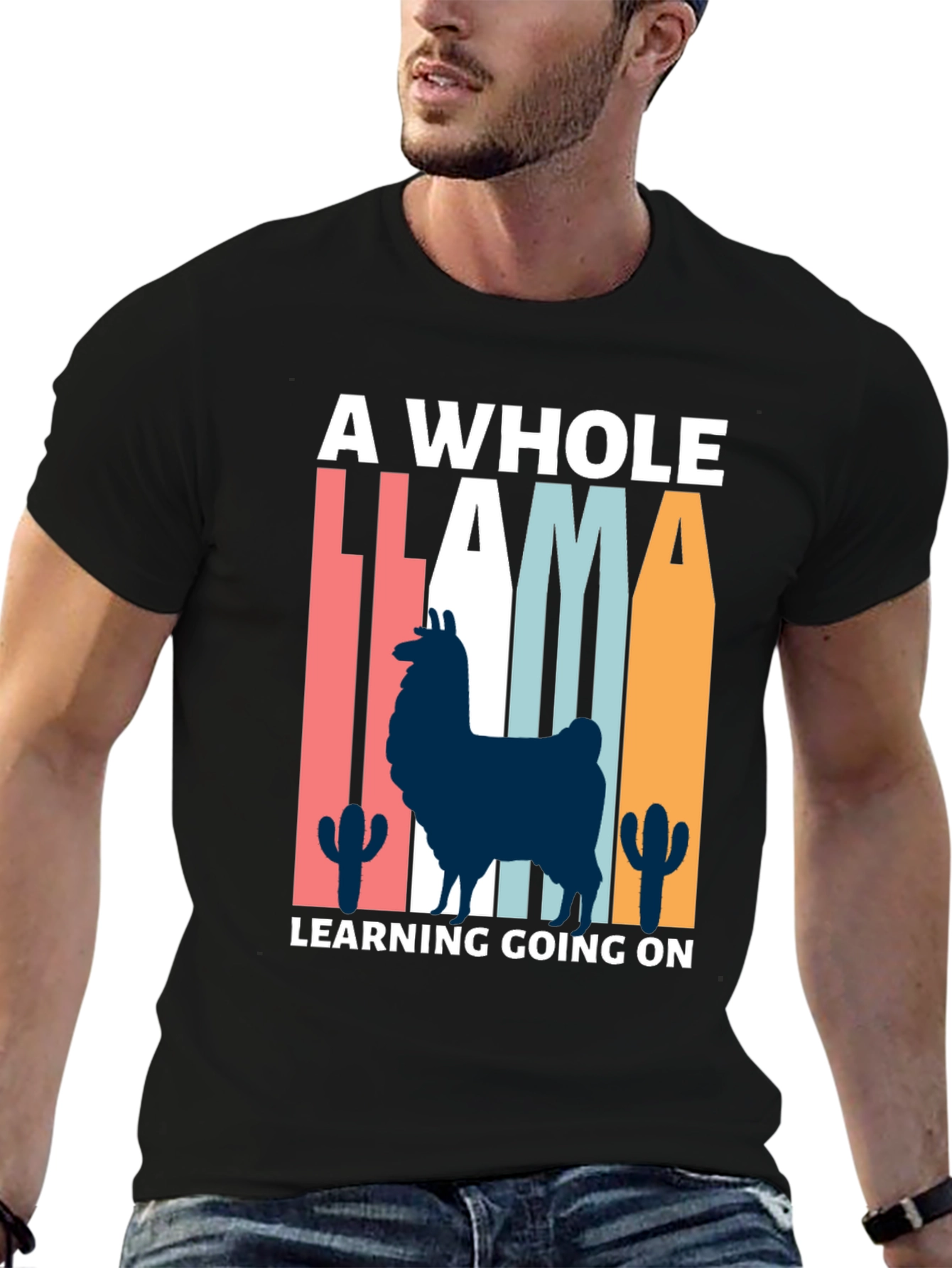 Llama Learning T-Shirt - Quirky & Fun!