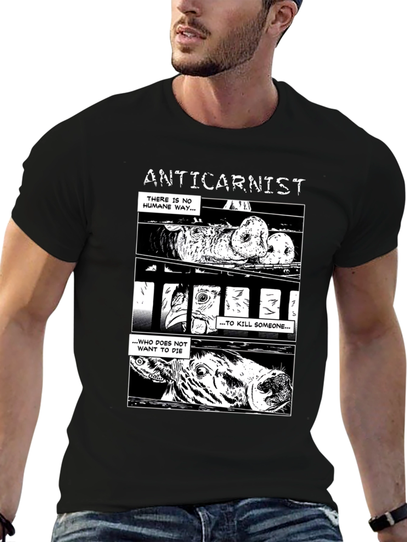 Anticarnist Vegan T-Shirt - Animal Rights Tee