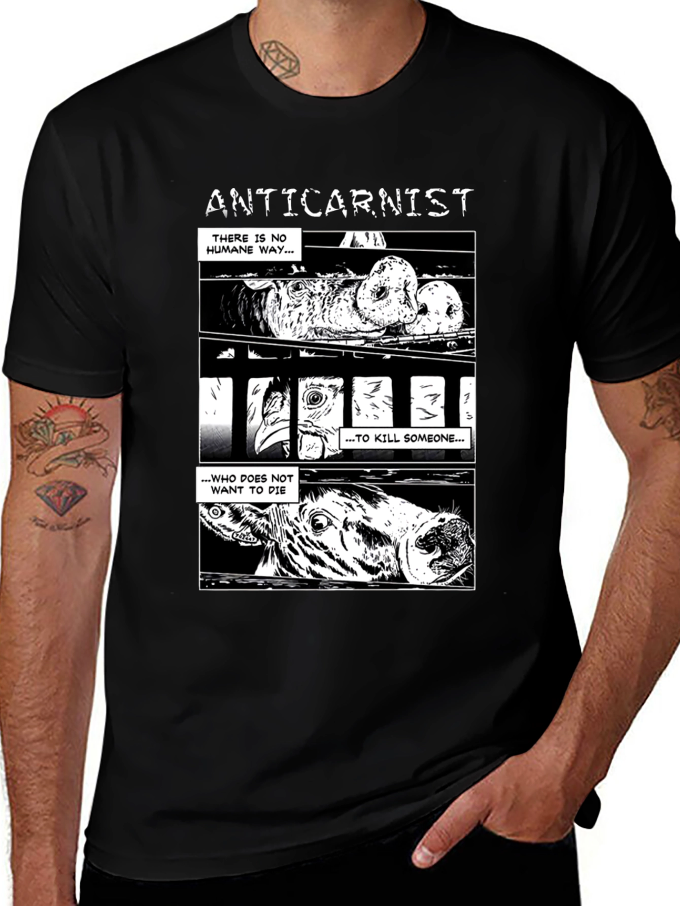 Anticarnist Vegan T-Shirt - Animal Rights Tee