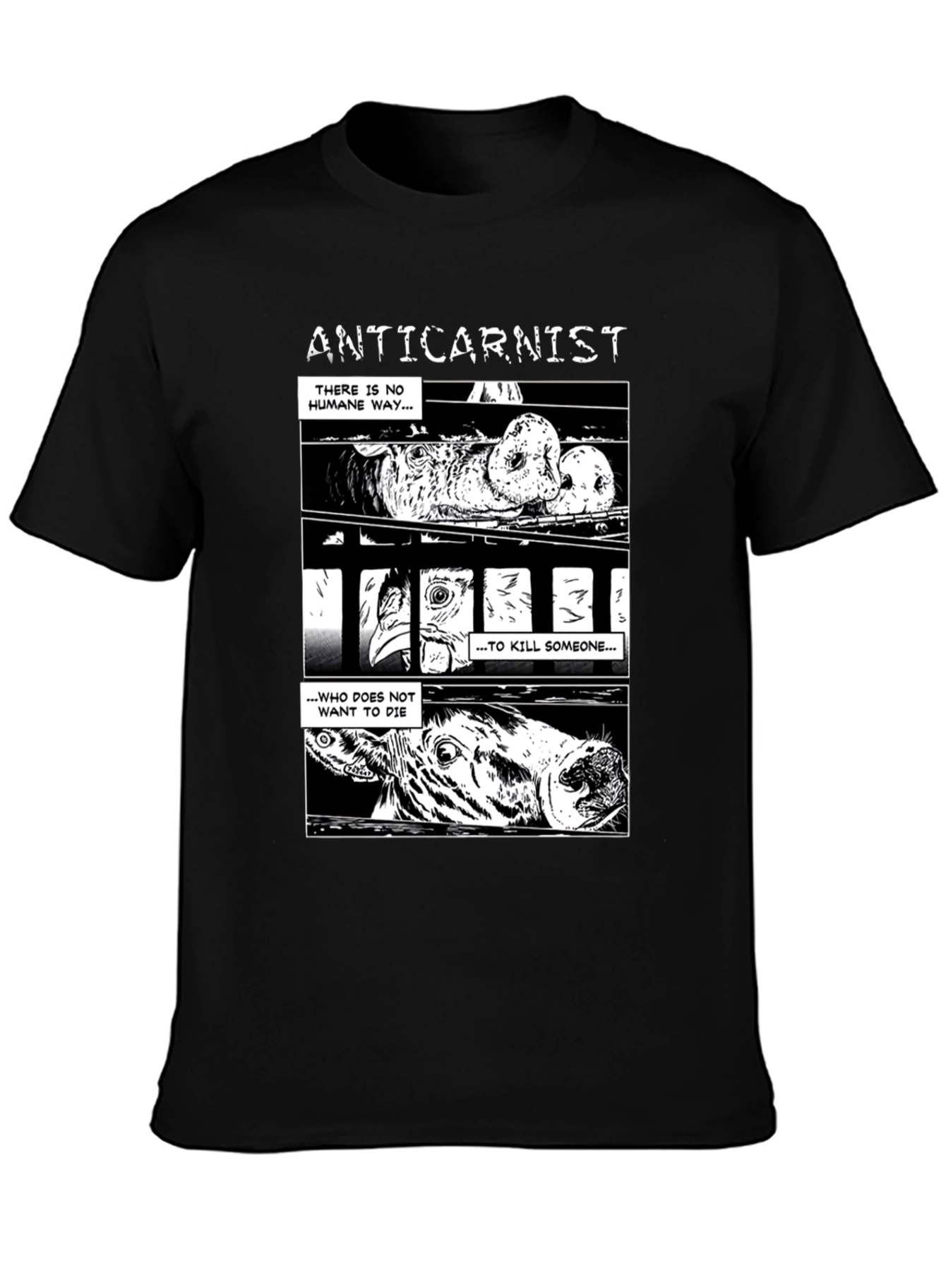 Anticarnist Vegan T-Shirt - Animal Rights Tee