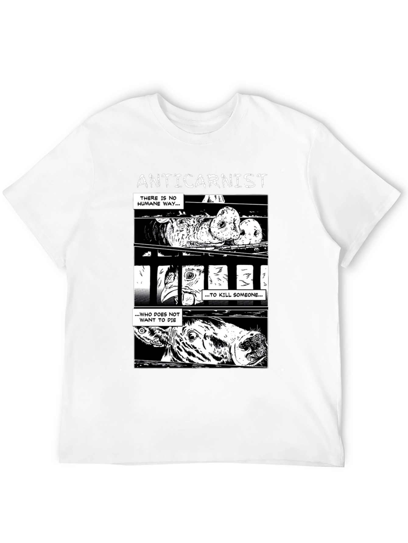 Anticarnist Vegan T-Shirt - Animal Rights Tee