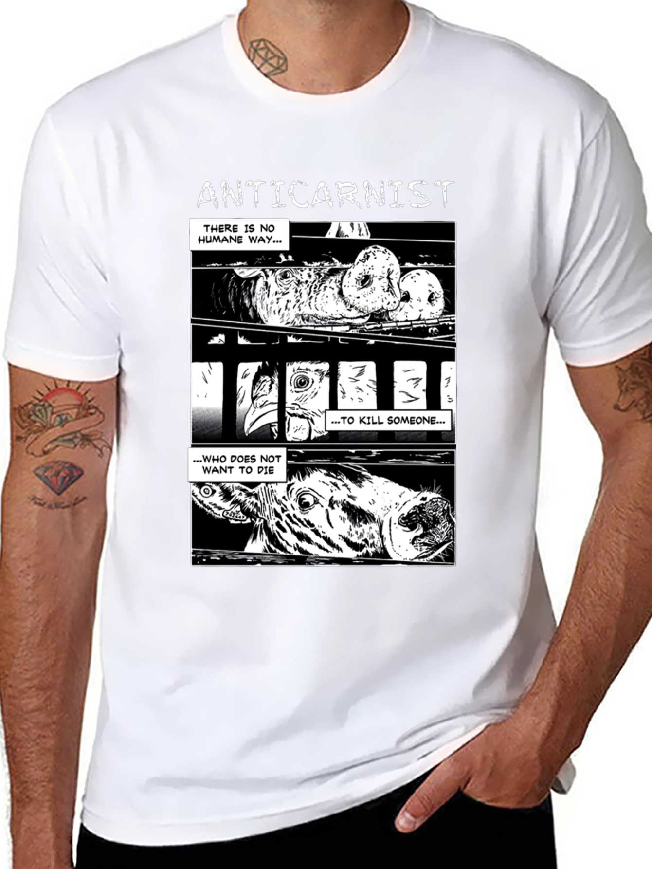 Anticarnist Vegan T-Shirt - Animal Rights Tee