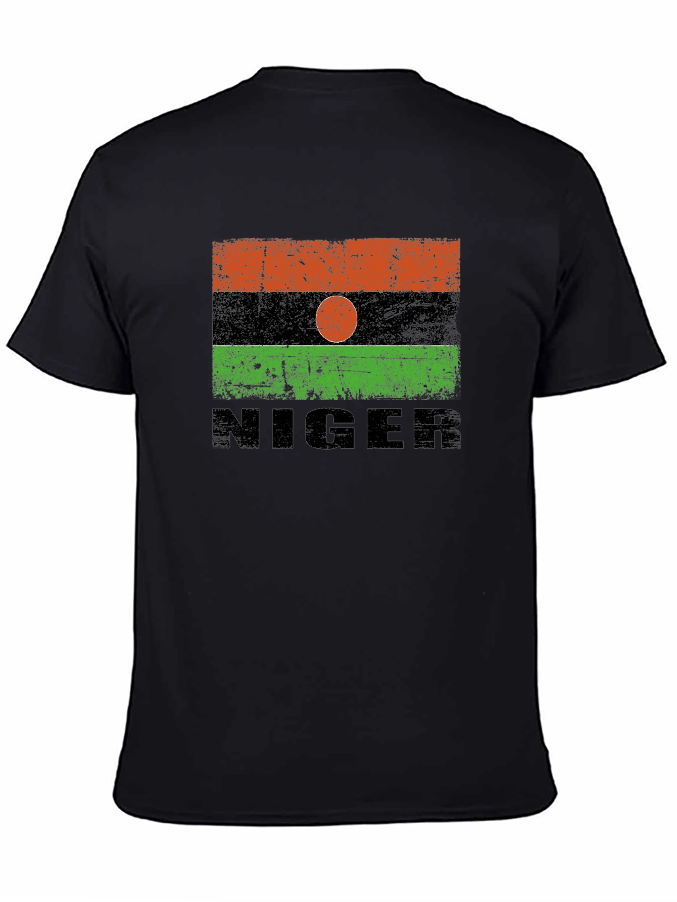 Niger Flag T-Shirt - Distressed Design