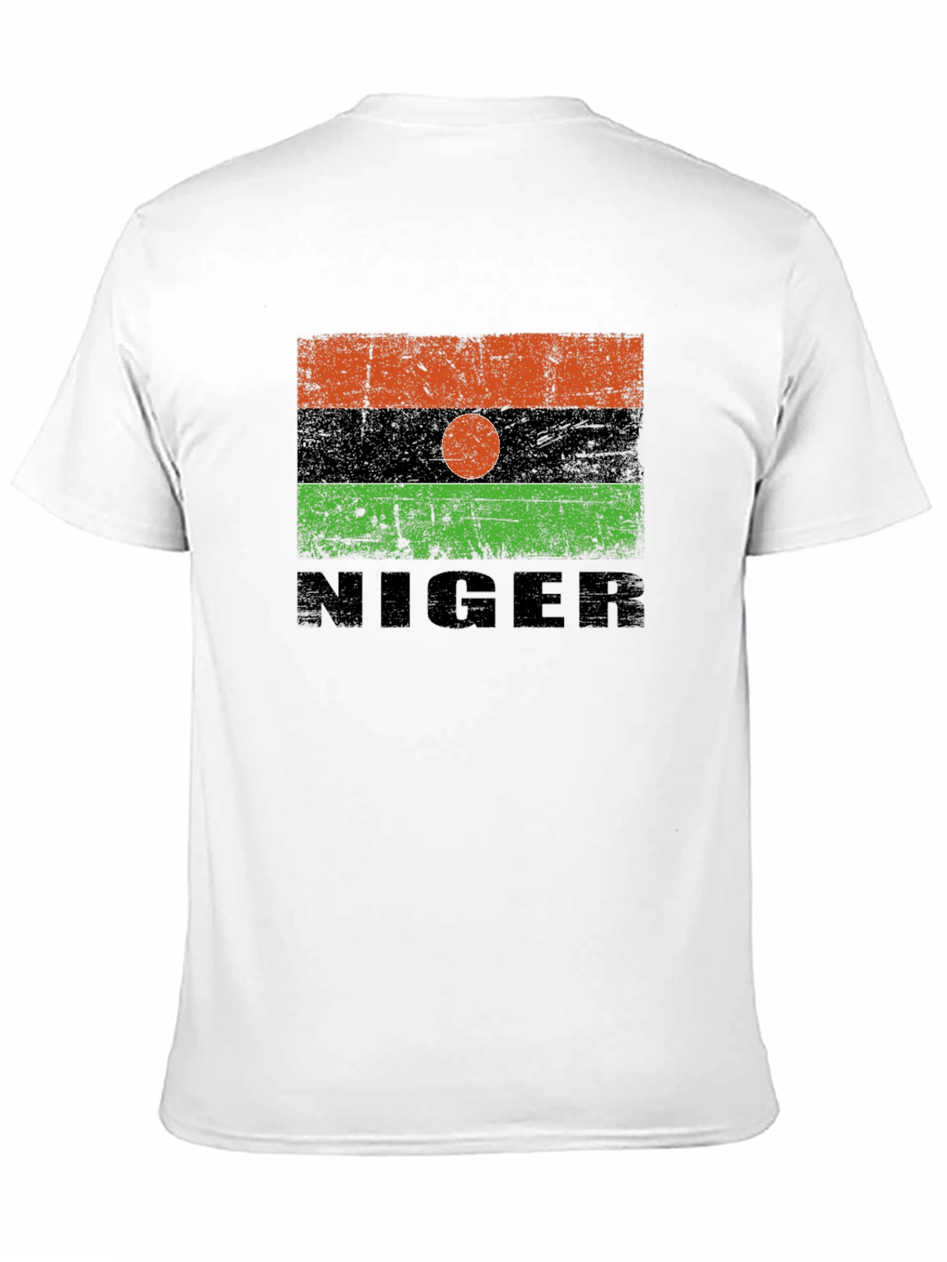 Niger Flag T-Shirt - Distressed Design