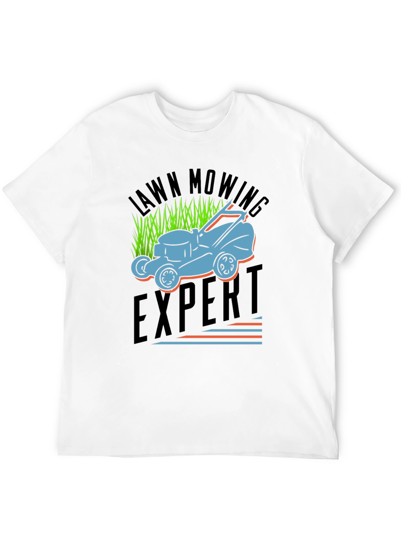 Lawn Mowing Expert Graphic T-Shirt - Comfortable Fit