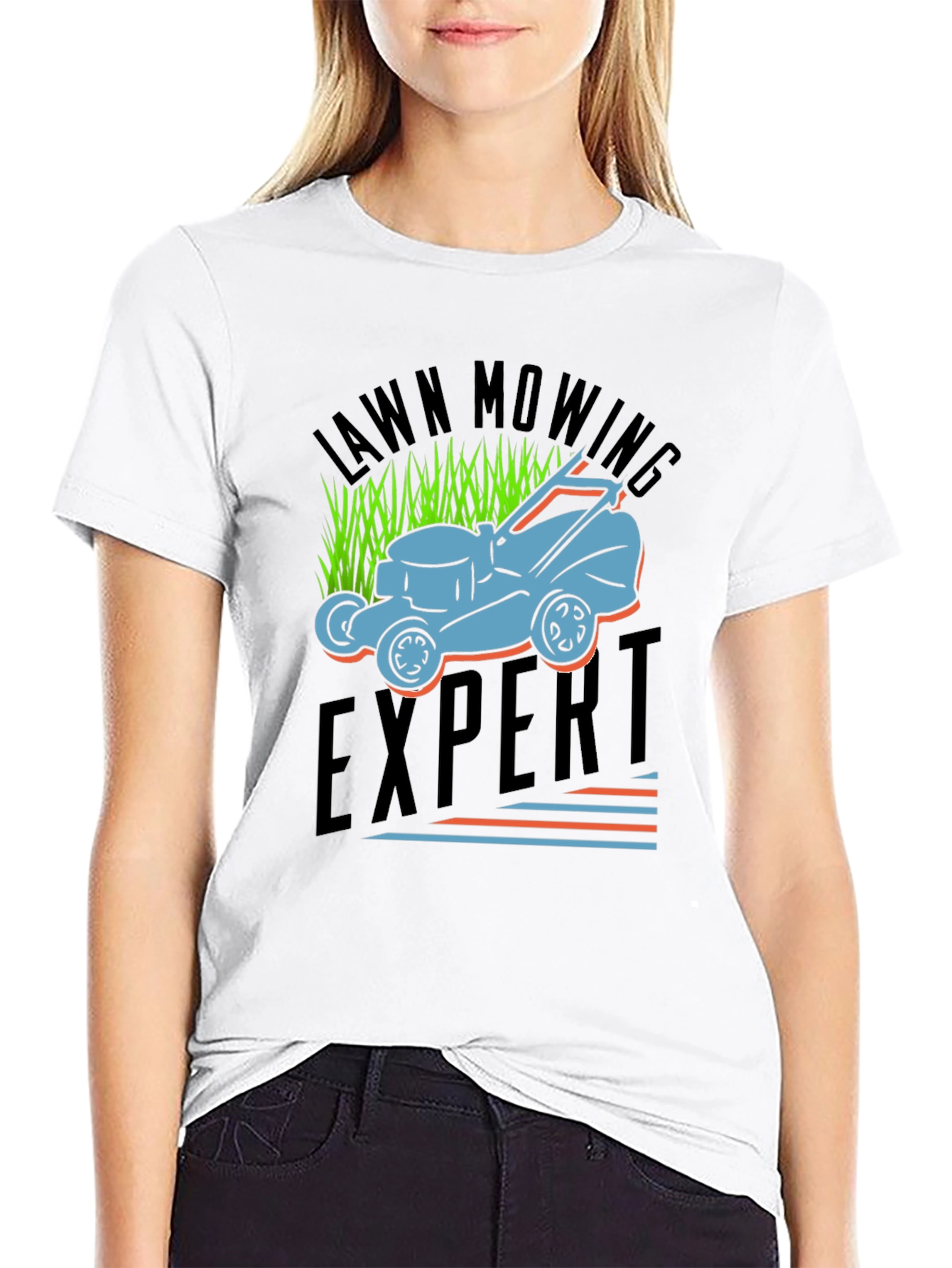 Lawn Mowing Expert Graphic T-Shirt - Comfortable Fit