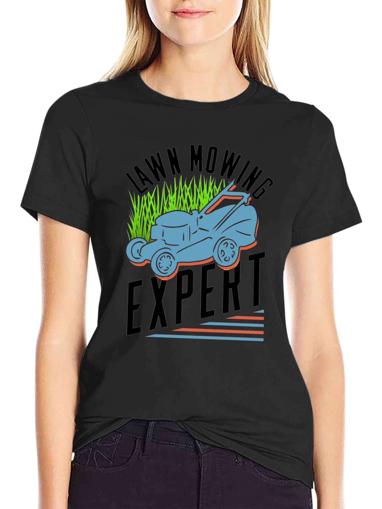 Lawn Mowing Expert Graphic T-Shirt - Comfortable Fit