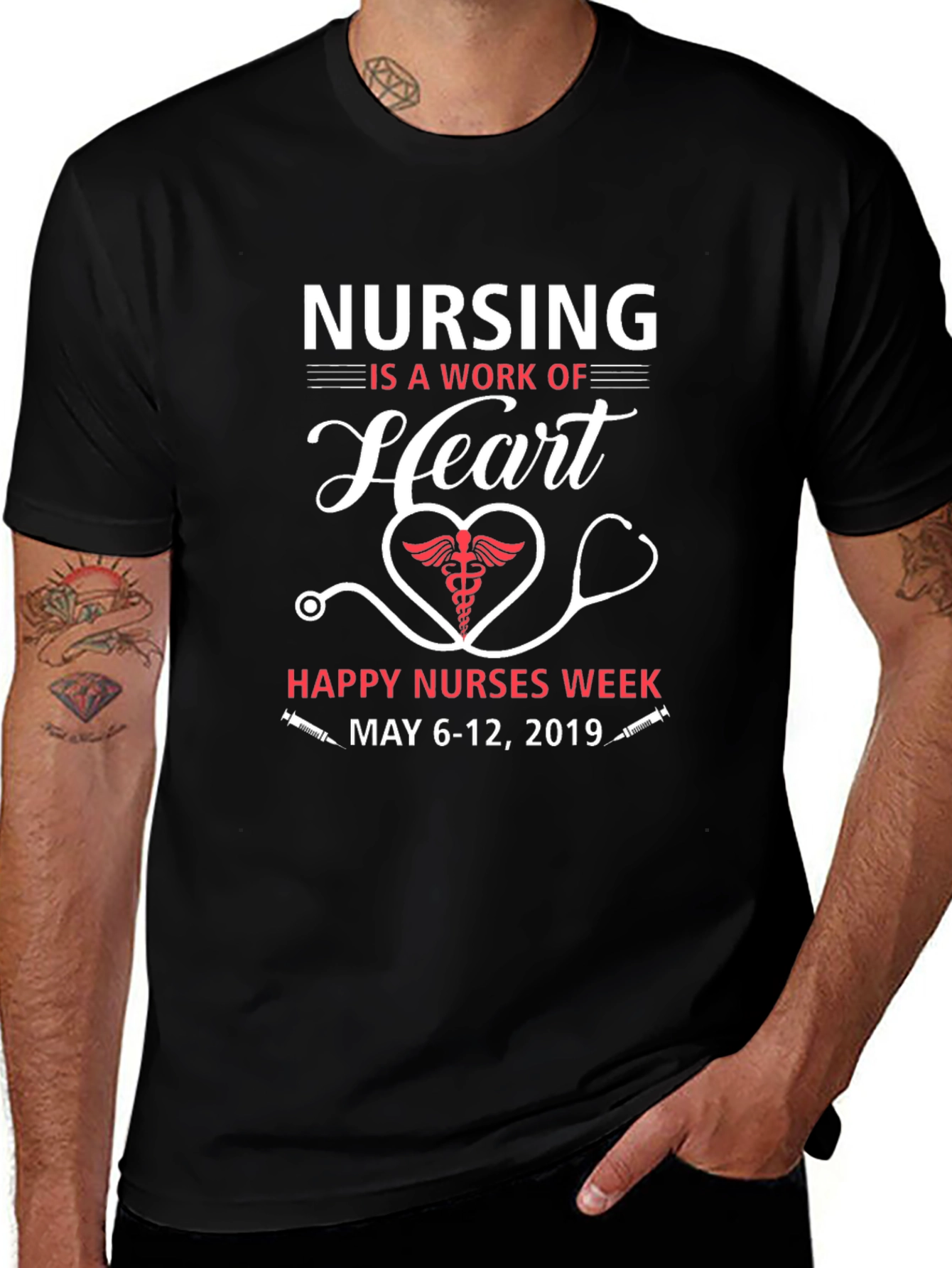 Nursing is a Work of Heart T-Shirt