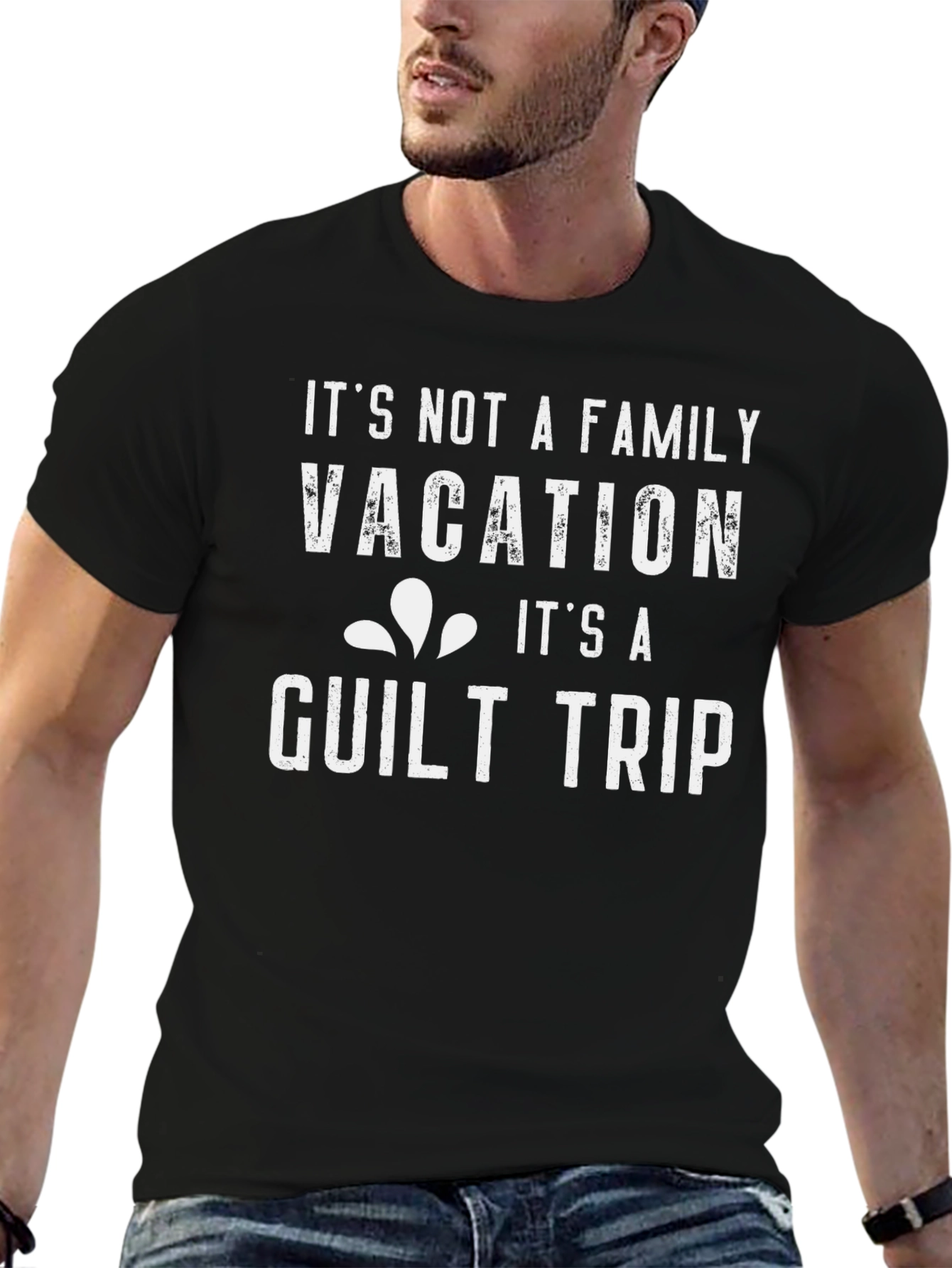 Guilt Trip Family Vacation T-Shirt - Black