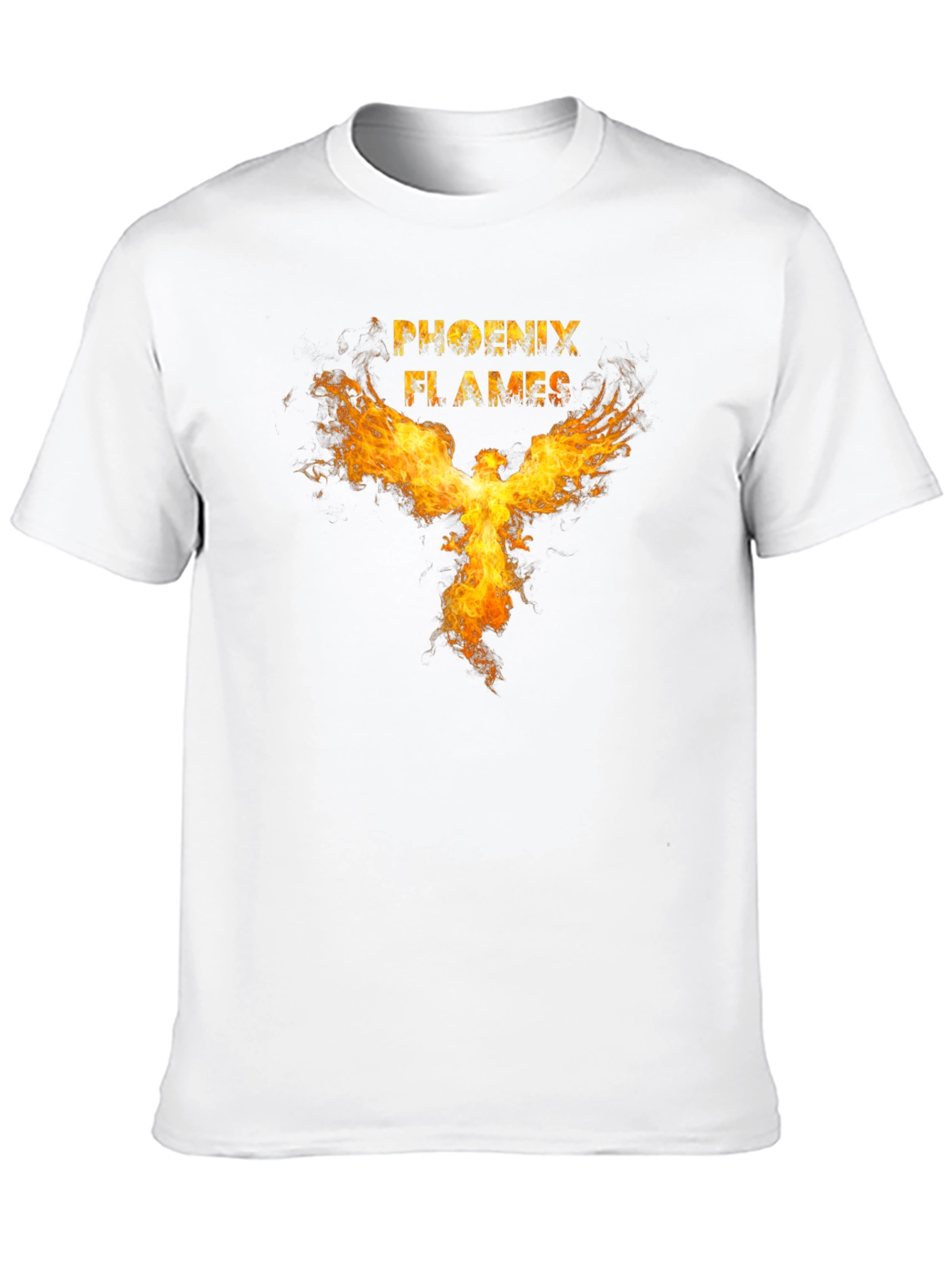 Phoenix Flames Graphic Tee - Mens Black T-Shirt
