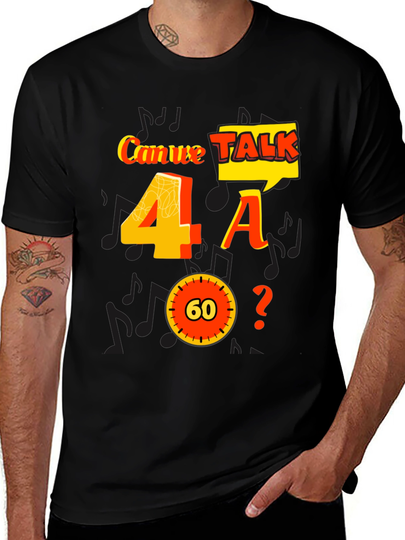 Can We Talk 4 A 60? Graphic Tee