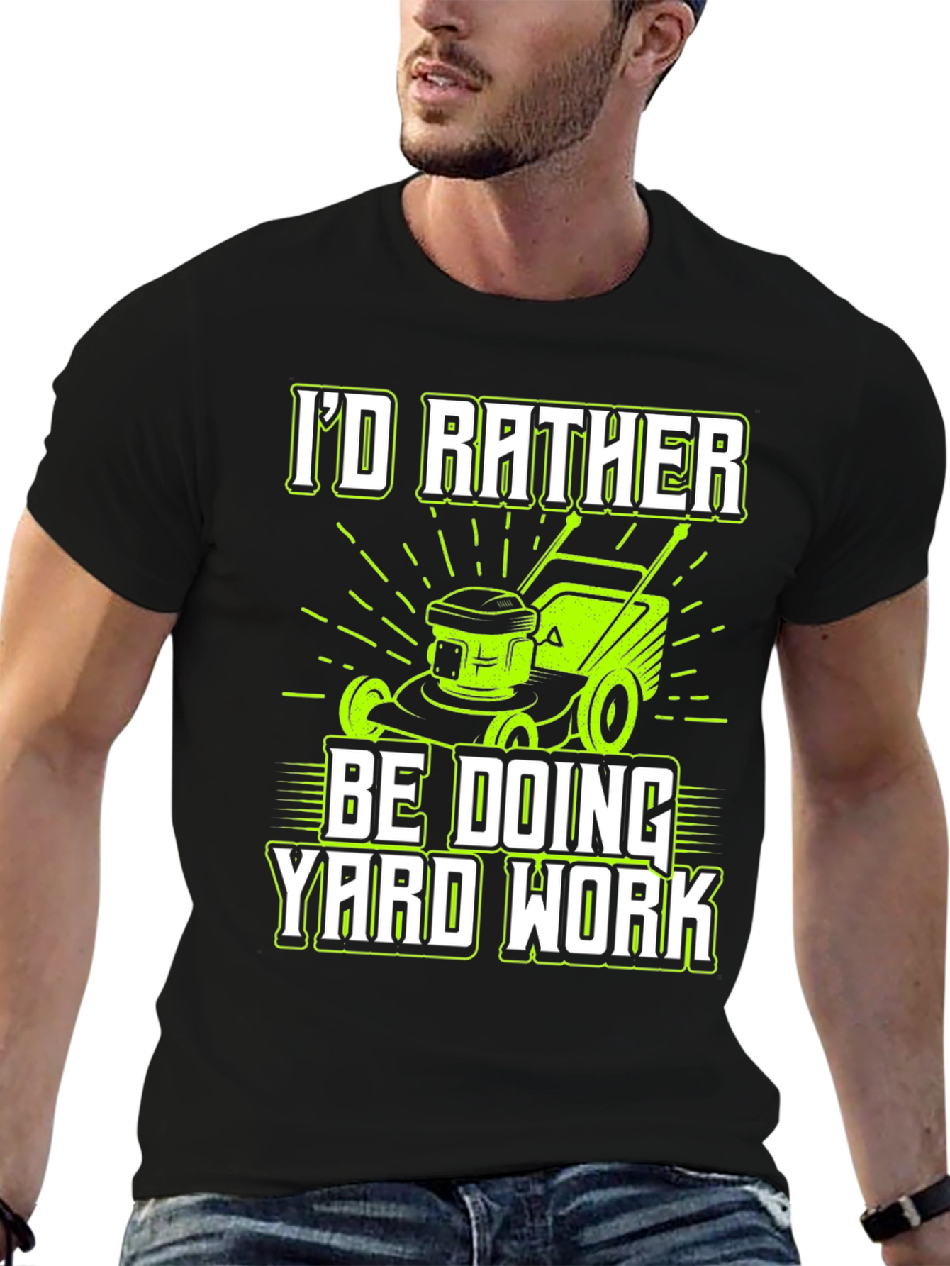 Yard Work T-Shirt - Lawn Mower Graphic Tee