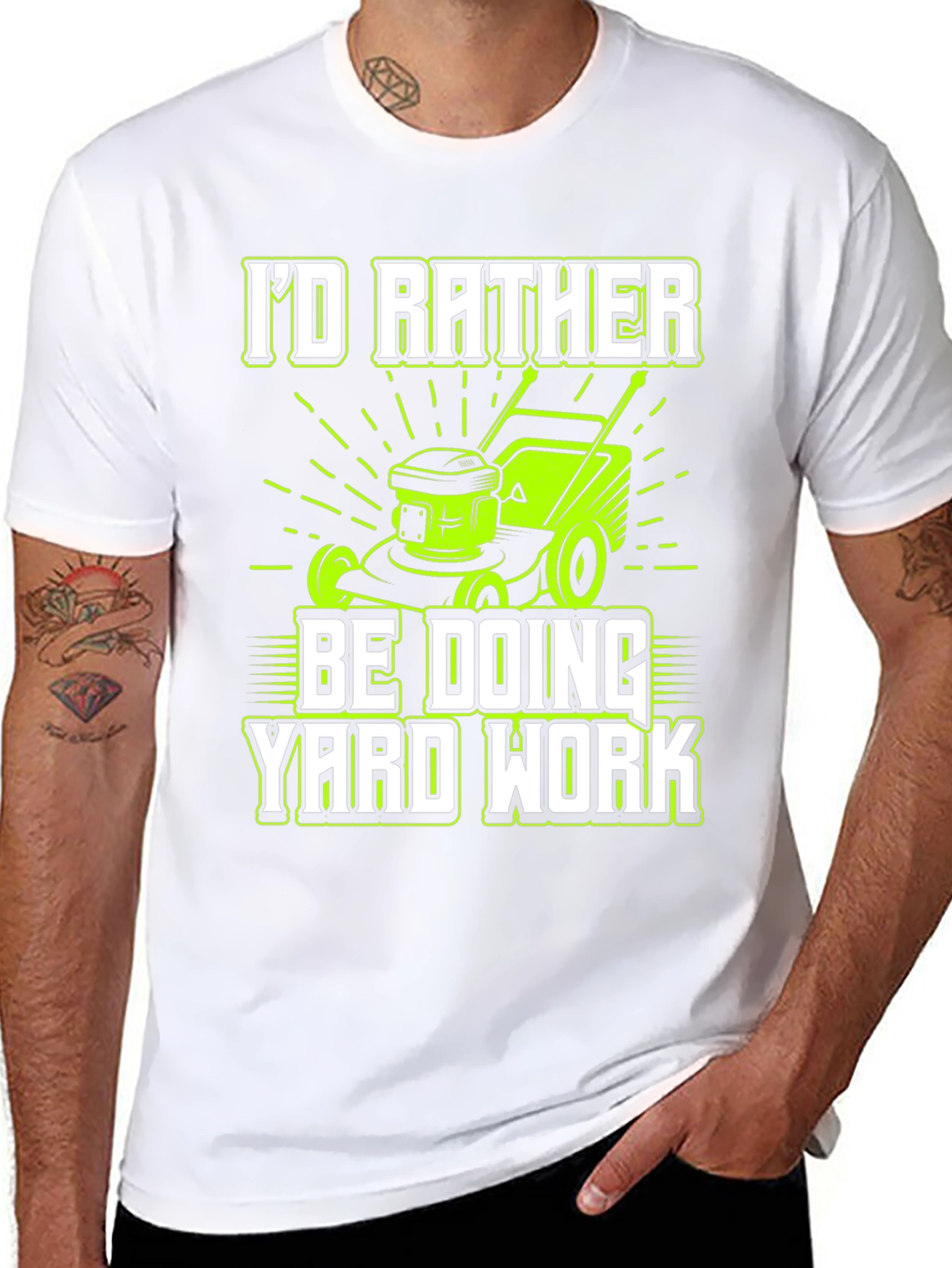 Yard Work T-Shirt - Lawn Mower Graphic Tee