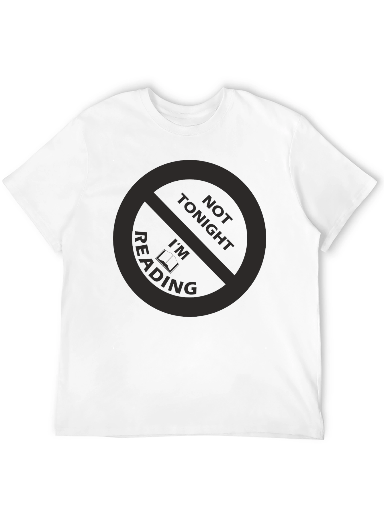 Funny Not Tonight Im Reading Black T-Shirt
