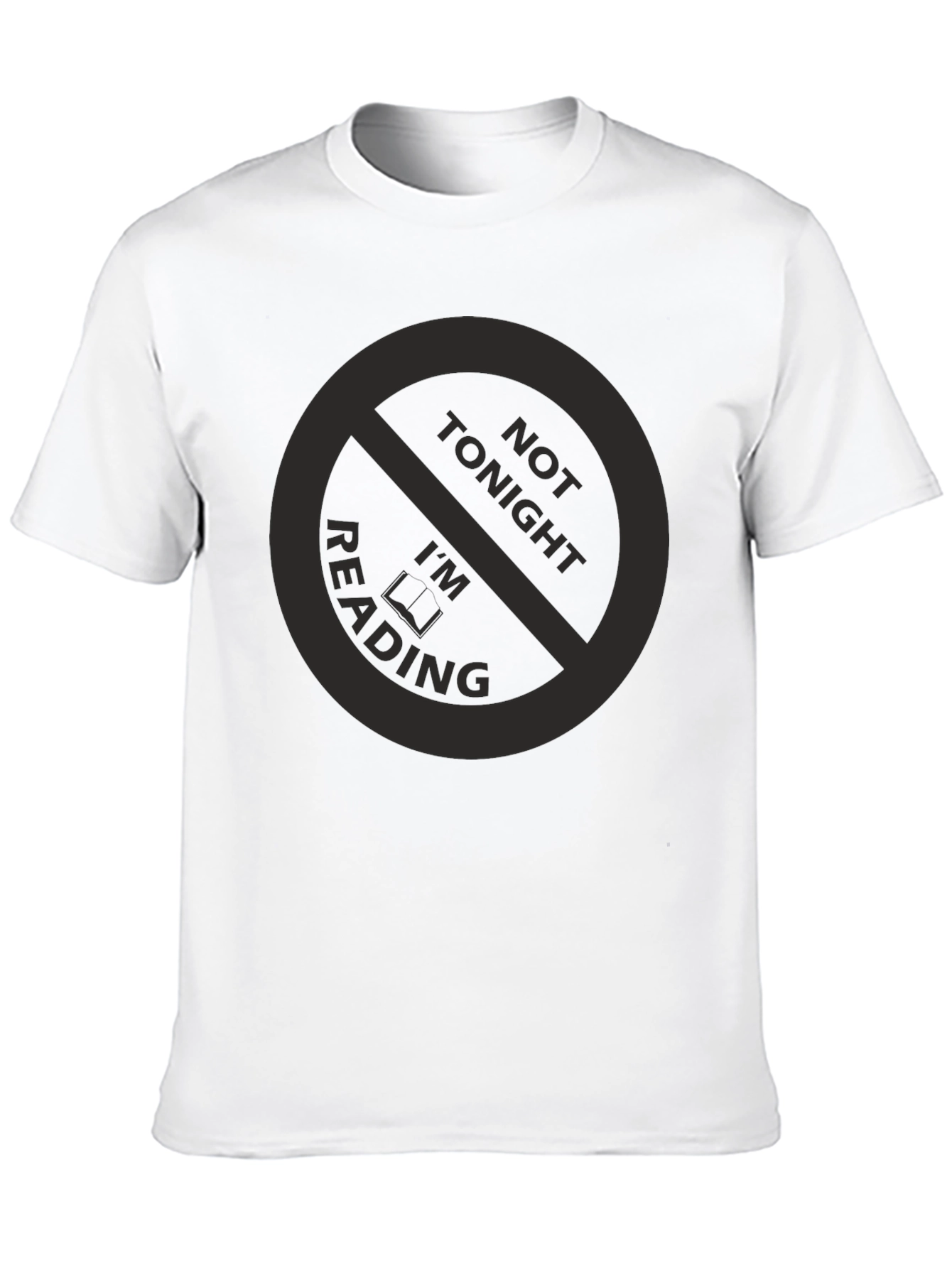 Funny Not Tonight Im Reading Black T-Shirt