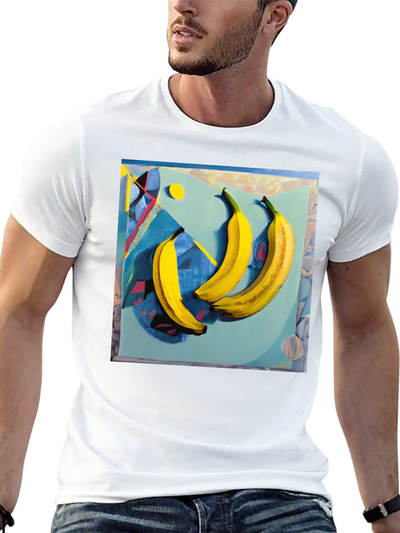 Abstract Banana Art Graphic Tee