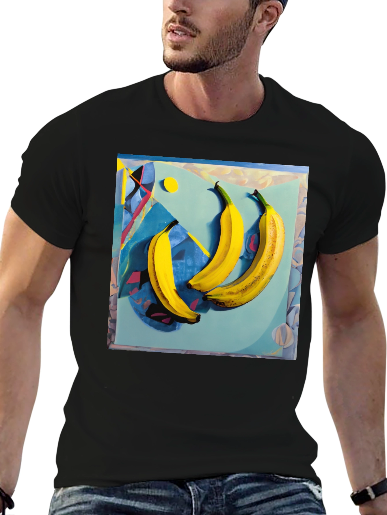 Abstract Banana Art Graphic Tee