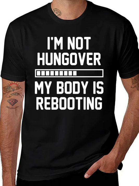 Funny Rebooting Black T-Shirt