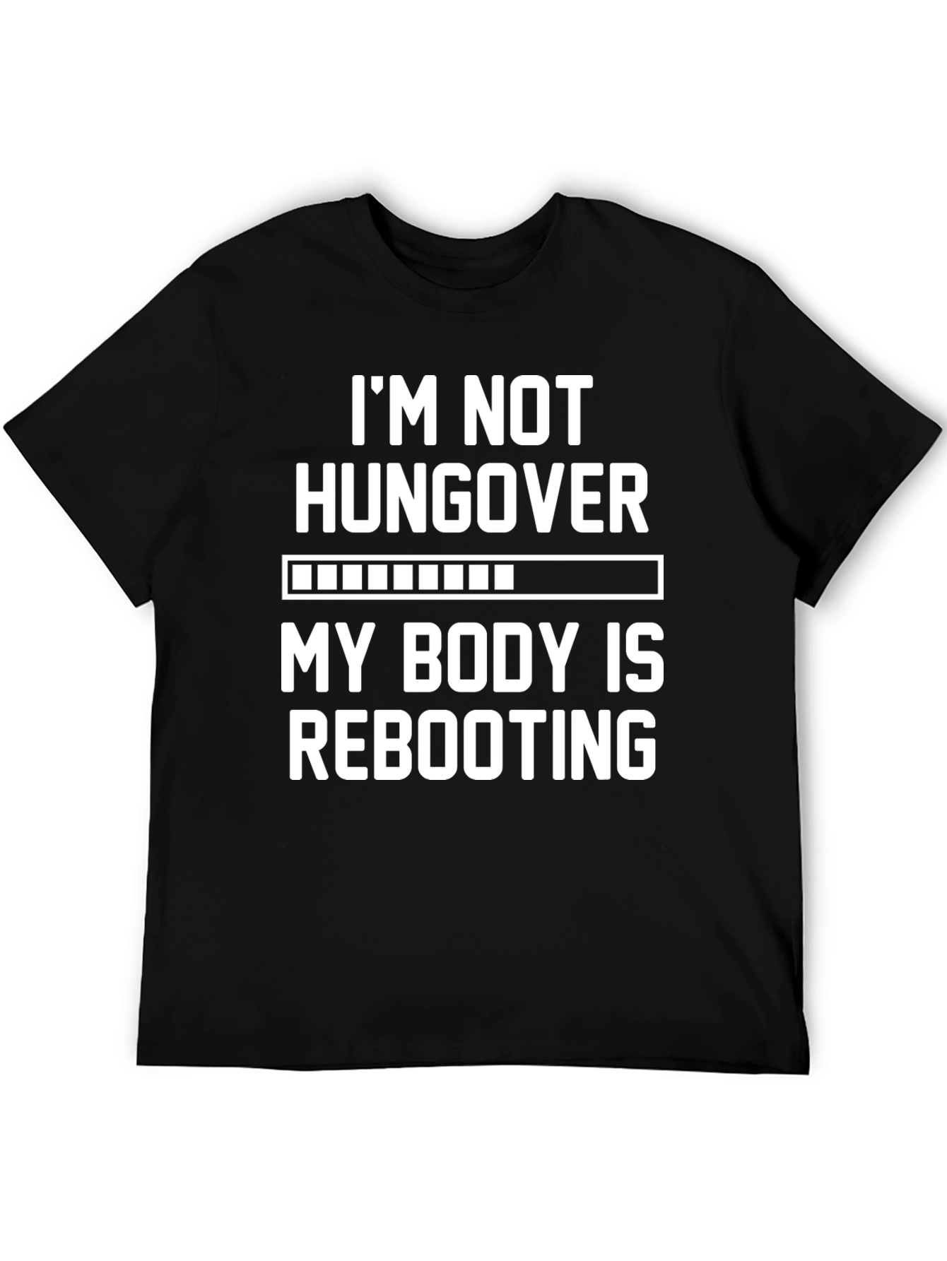 Funny Rebooting Black T-Shirt