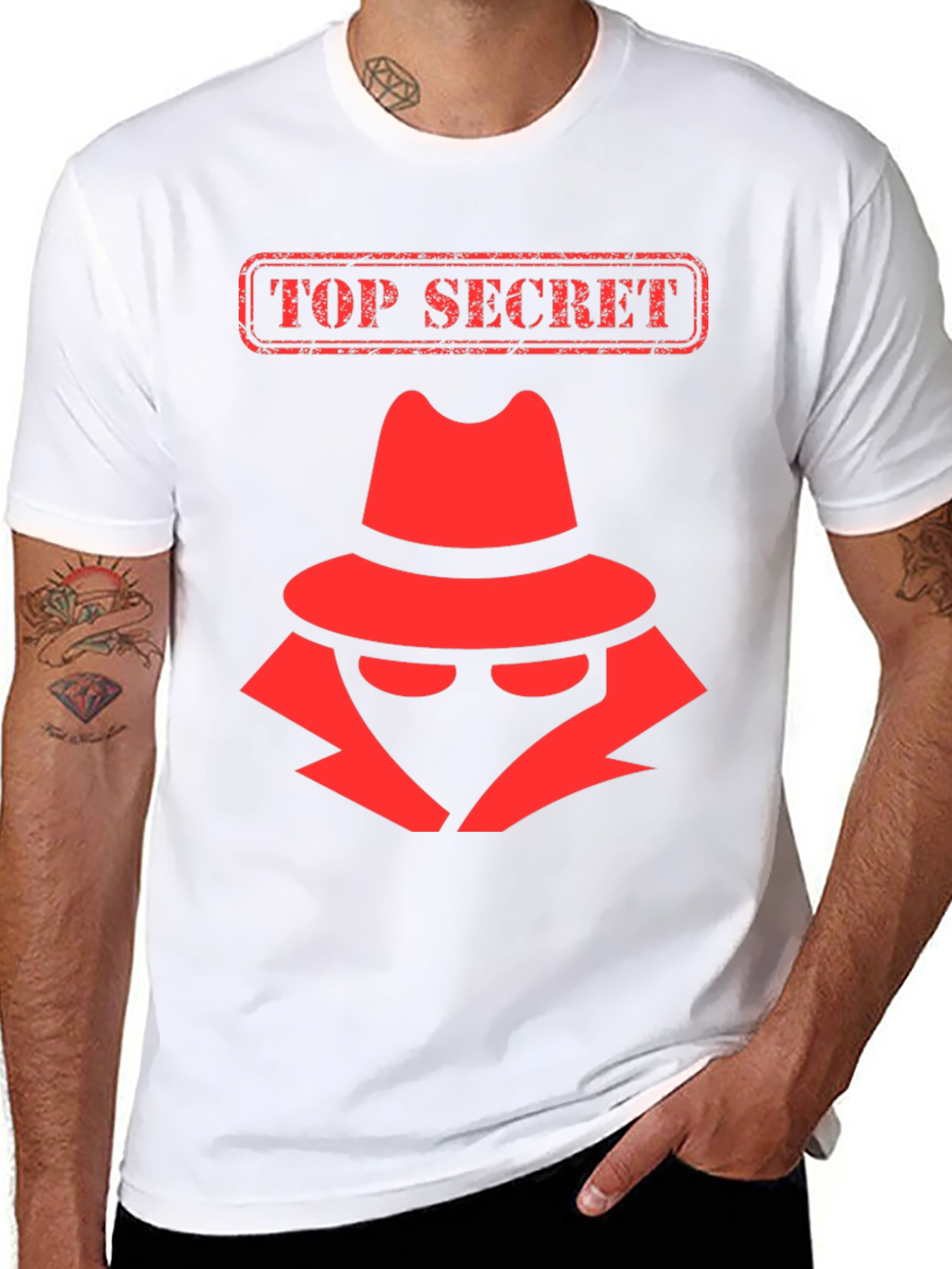 Top Secret Spy T-Shirt - Detective Design