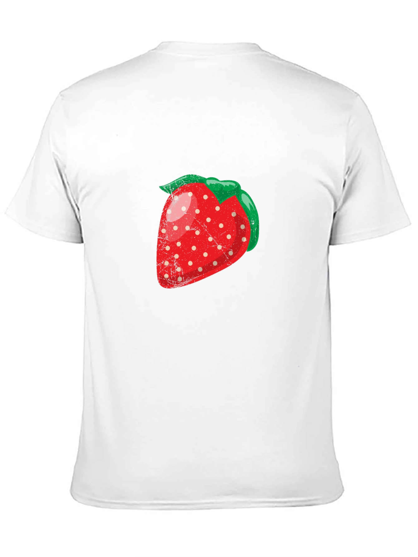 Strawberry Graphic Black T-Shirt