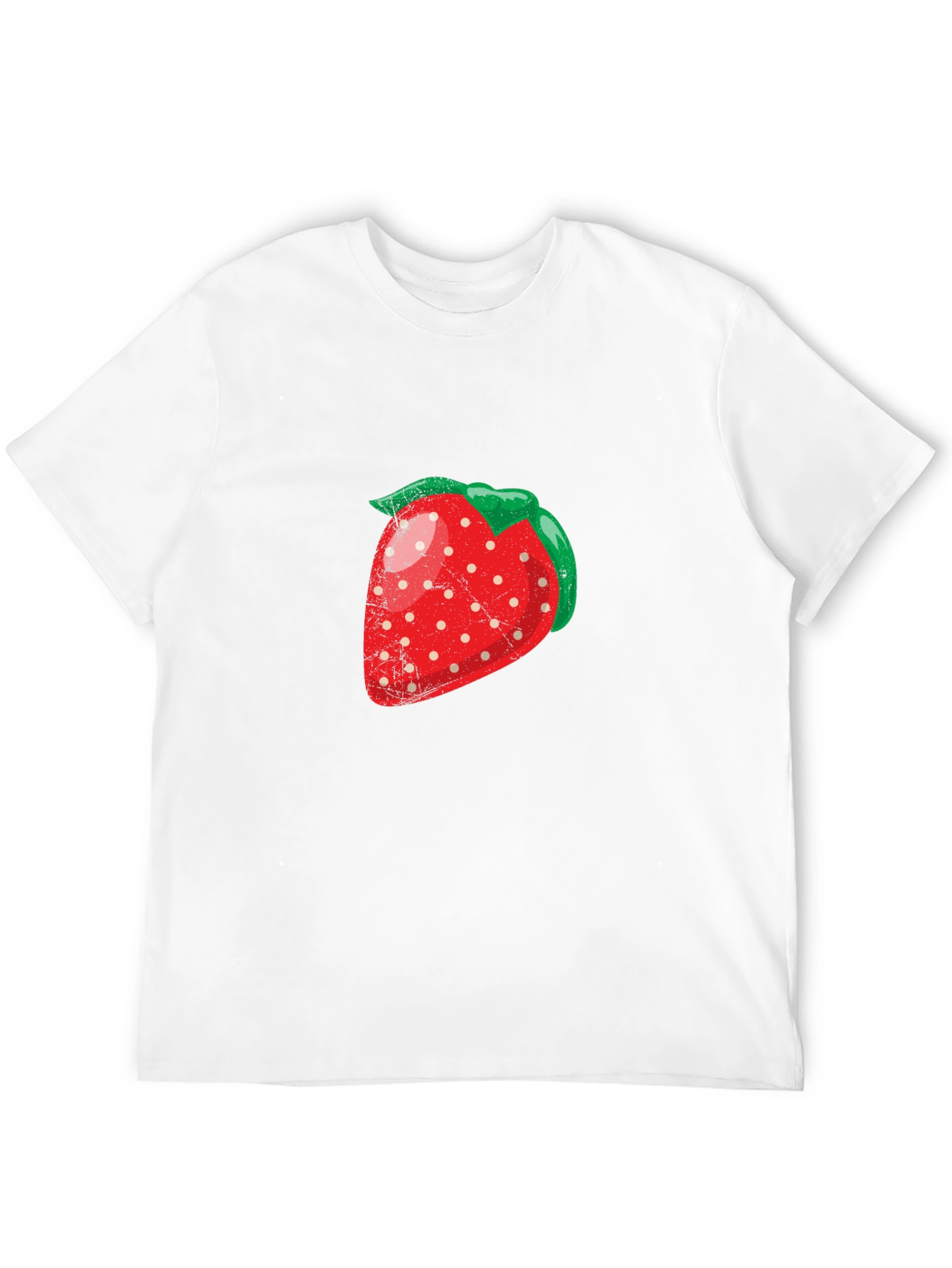 Strawberry Graphic Black T-Shirt