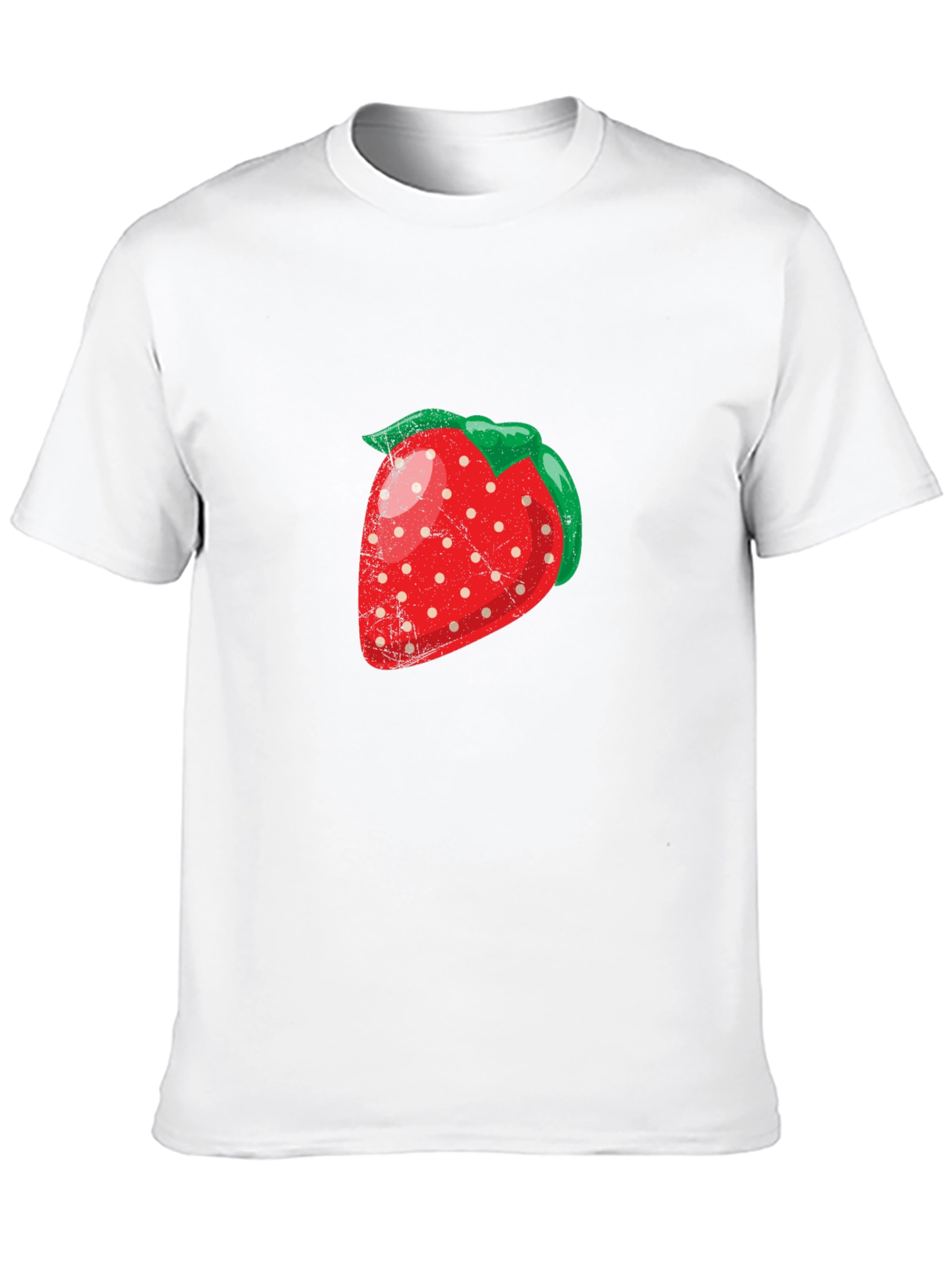 Strawberry Graphic Black T-Shirt