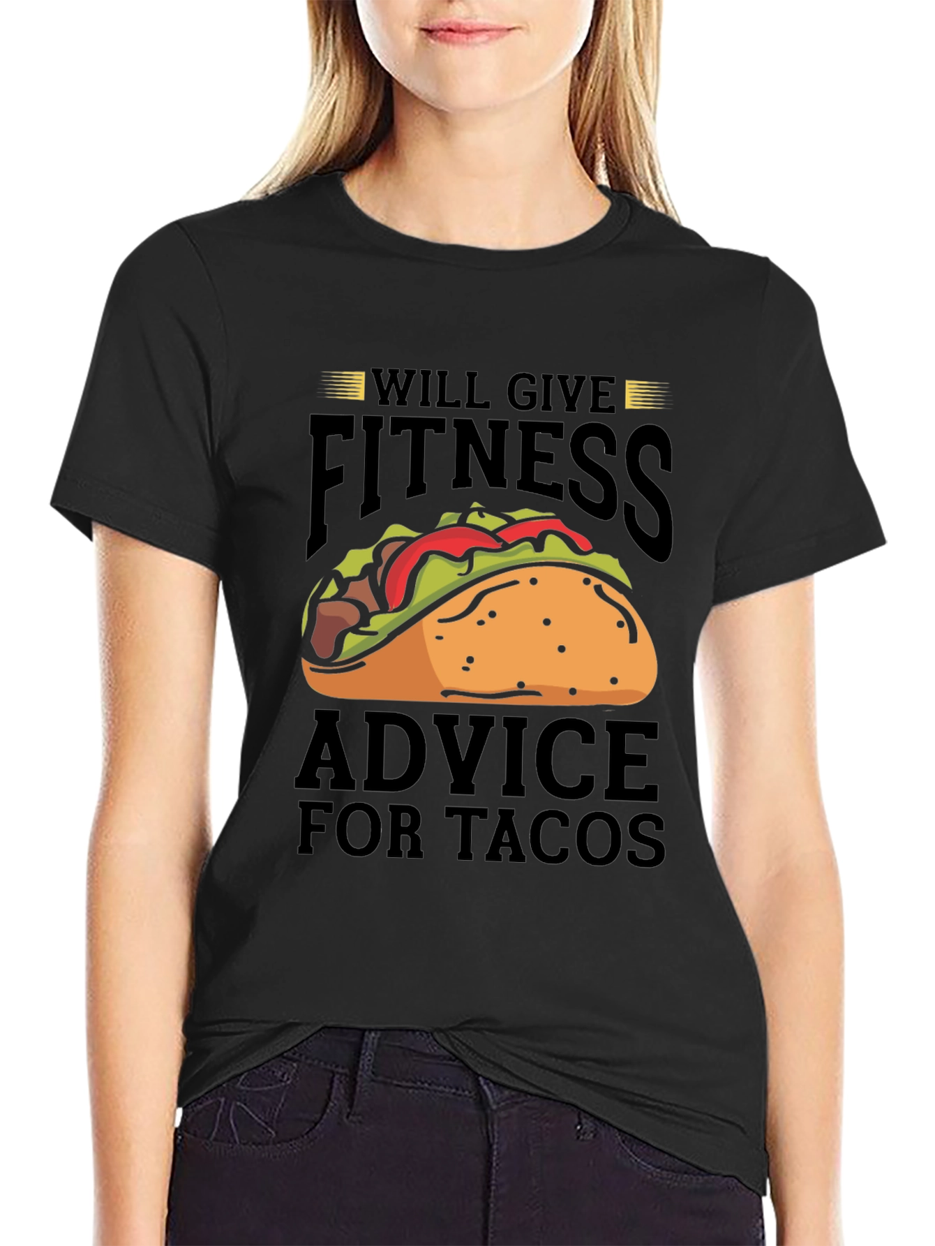 Fitness Advice For Tacos Graphic T-Shirt