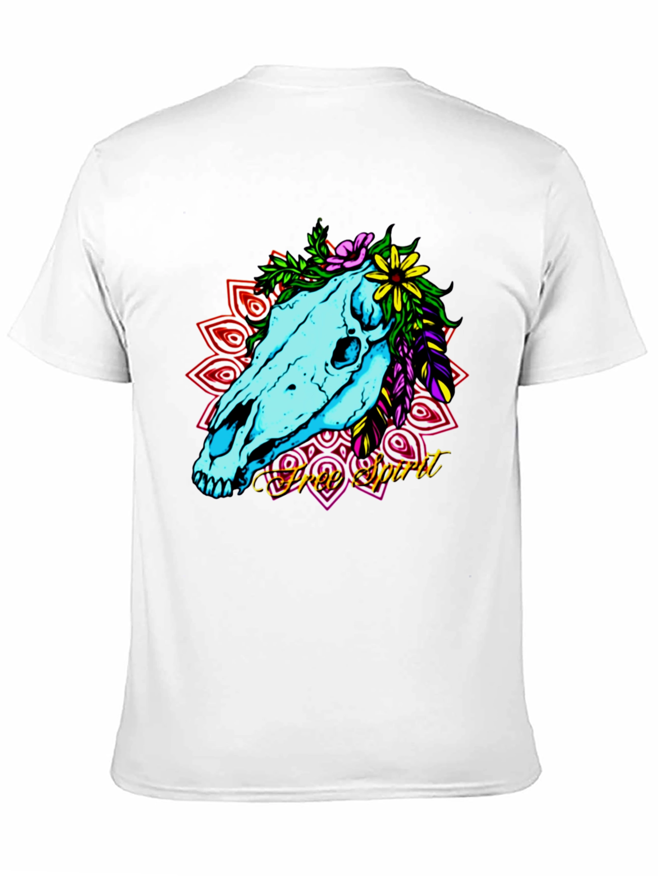 Free Spirit Horse Skull Graphic Tee