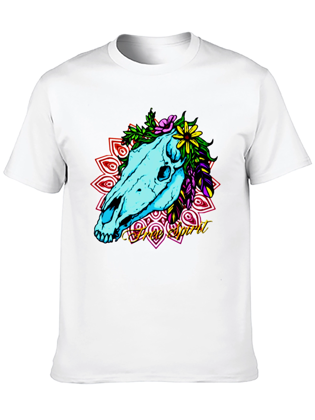Free Spirit Horse Skull Graphic Tee