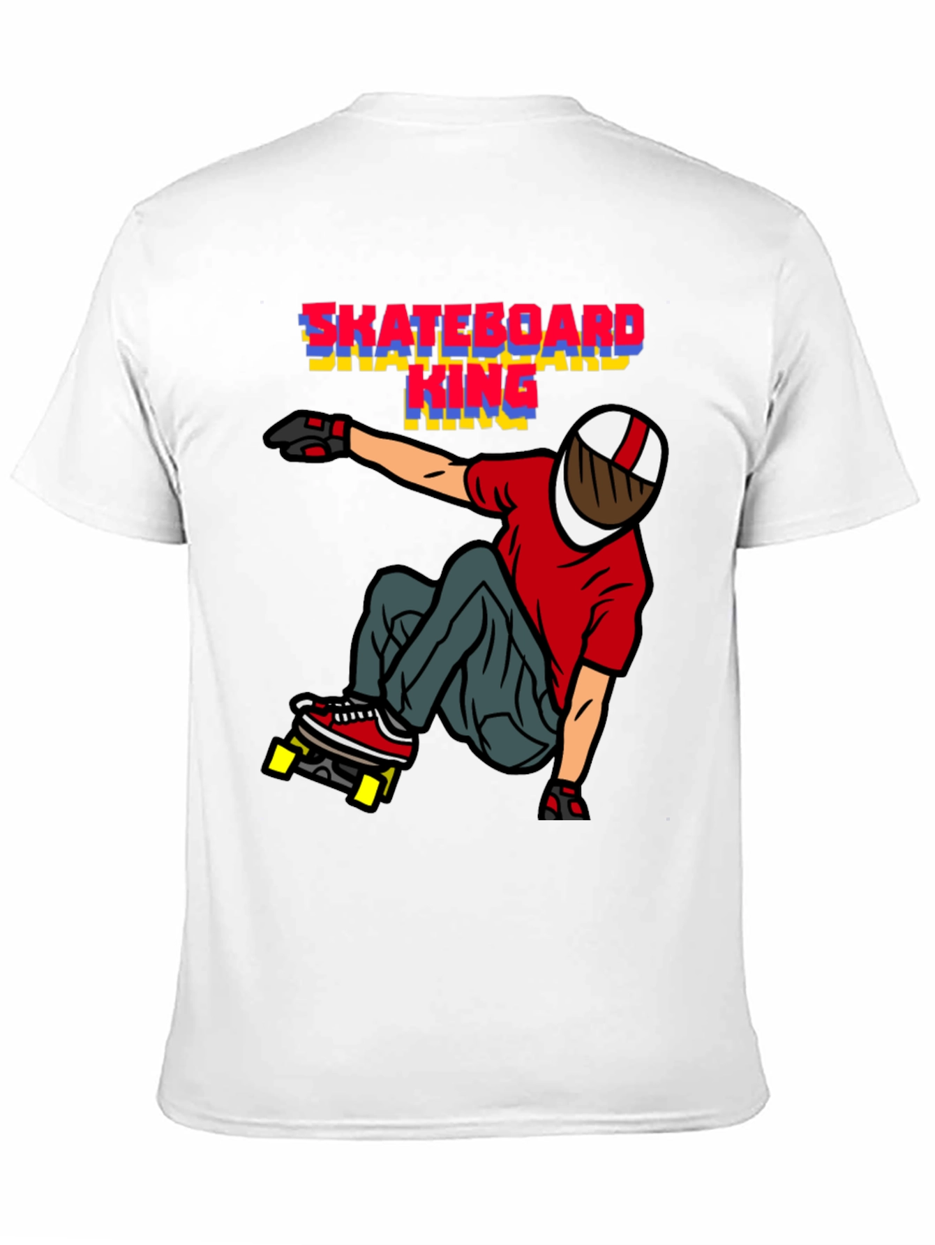 Skateboard King Graphic T-Shirt - Black