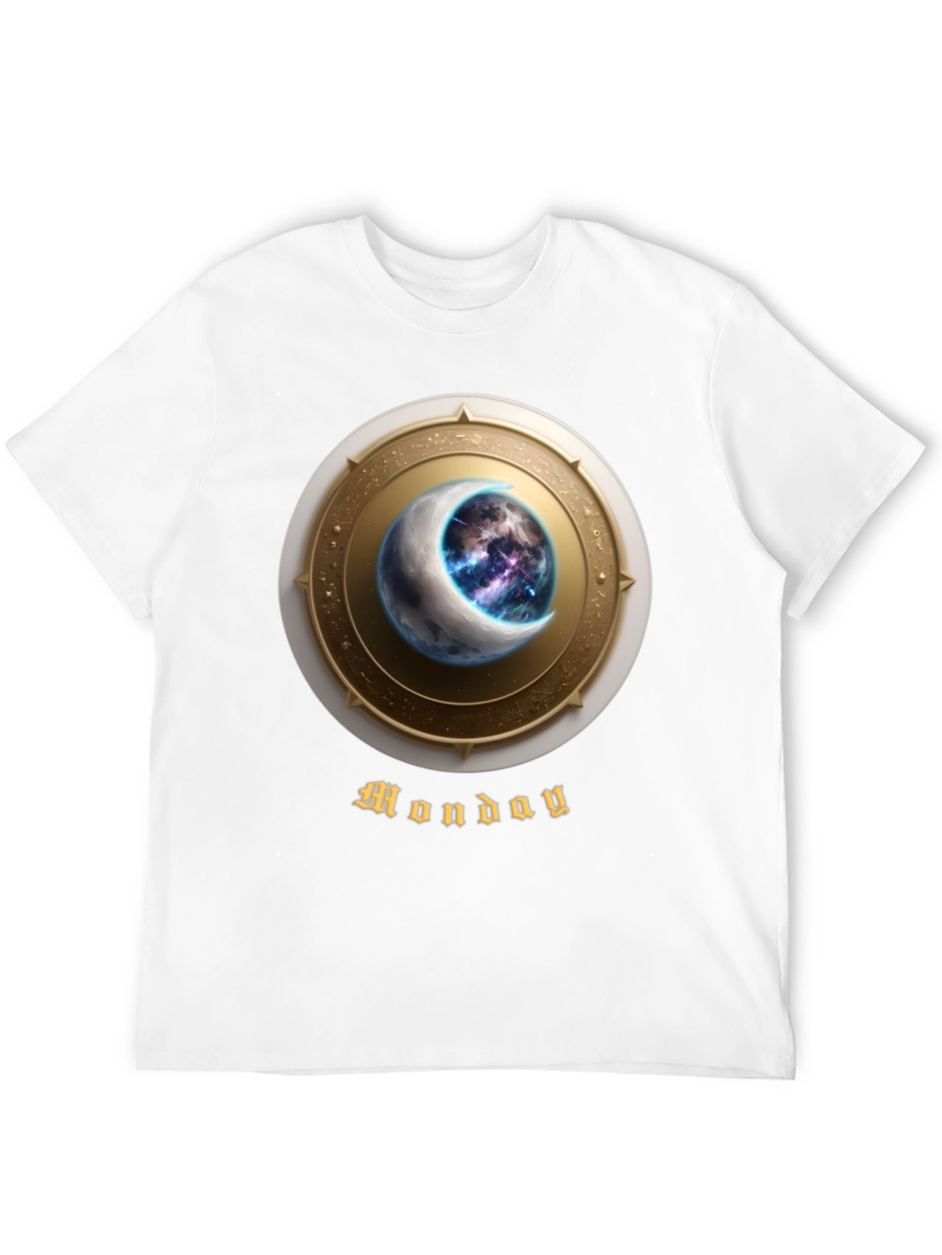 Monday Moon Graphic T-Shirt - Celestial Design