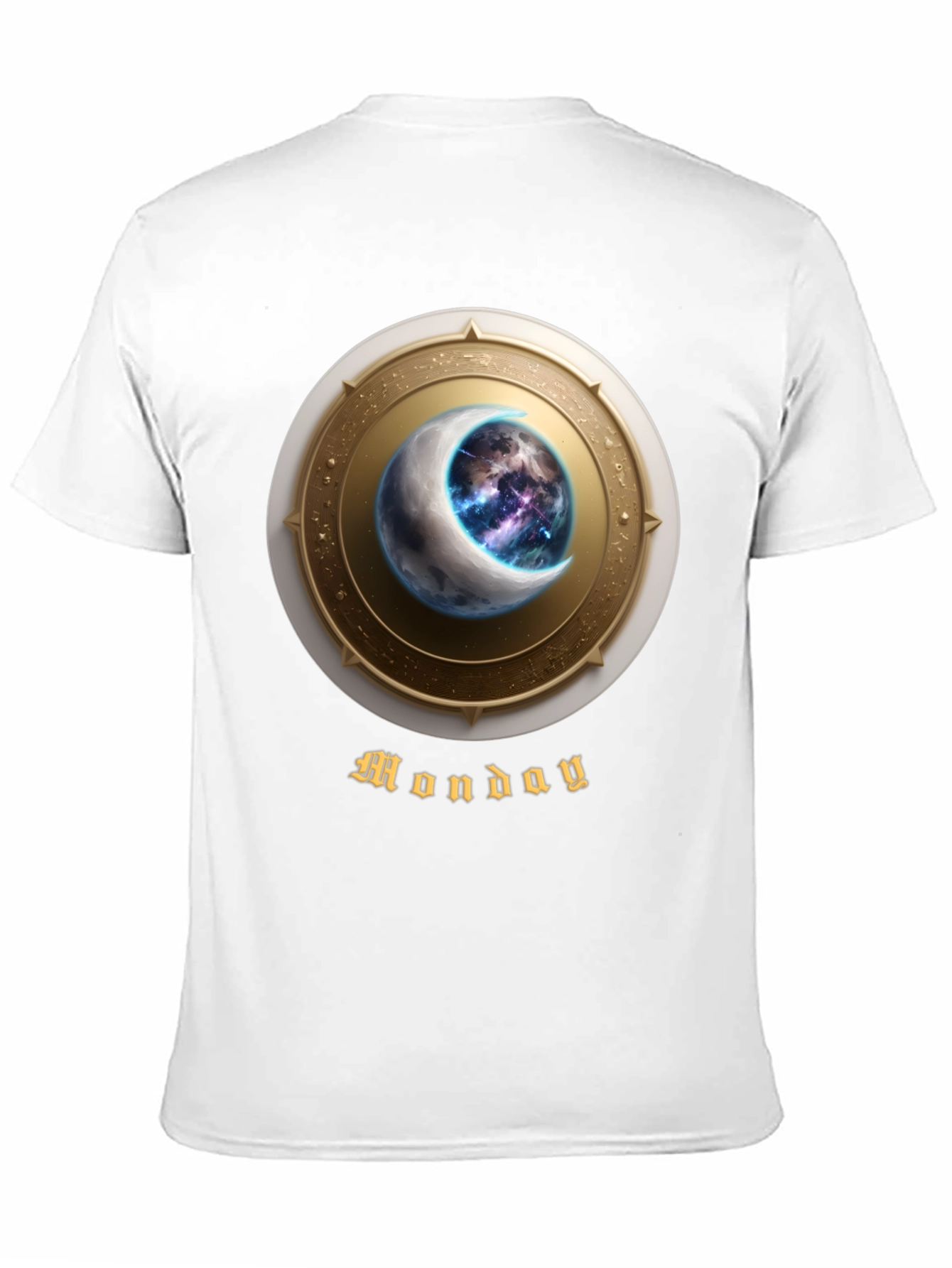 Monday Moon Graphic T-Shirt - Celestial Design