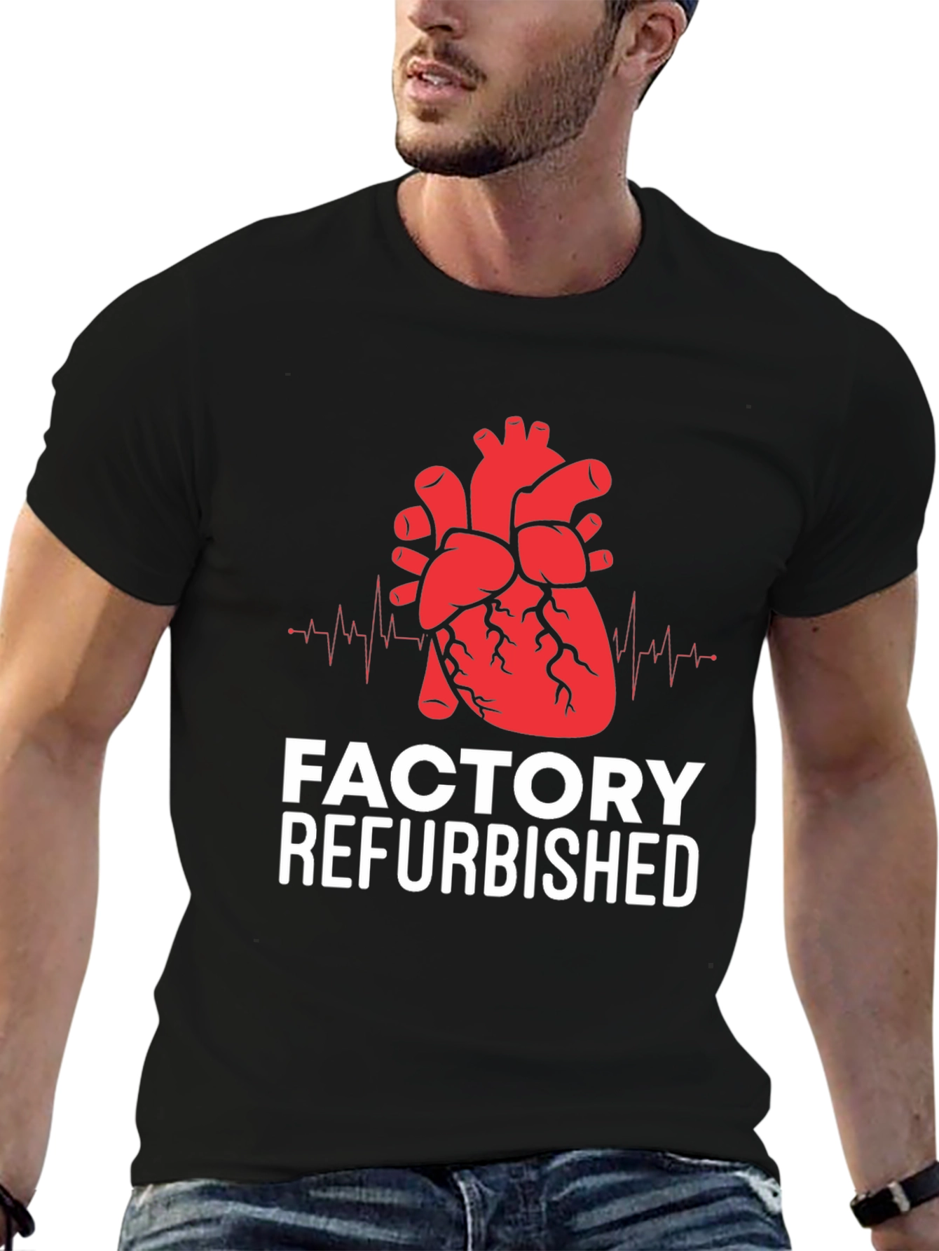 Factory Refurbished Heart Graphic Tee