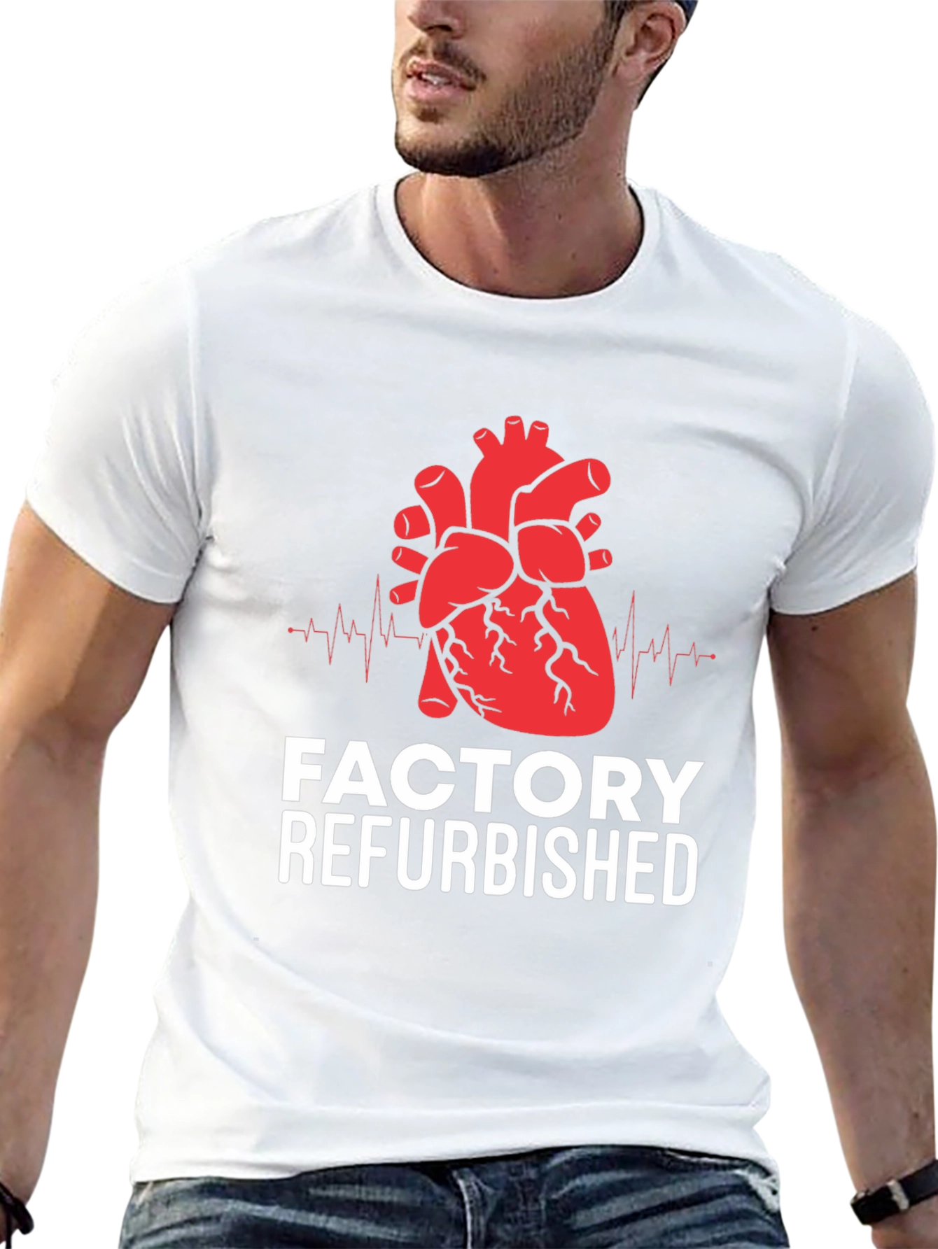 Factory Refurbished Heart Graphic Tee