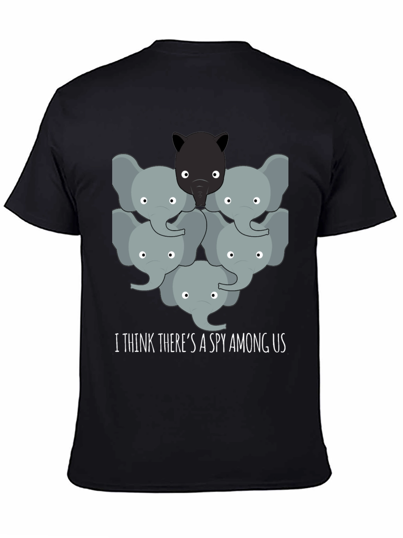 Spy Among Us Graphic T-Shirt - Black