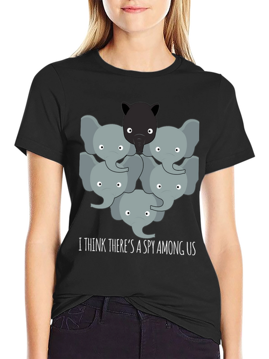 Spy Among Us Graphic T-Shirt - Black
