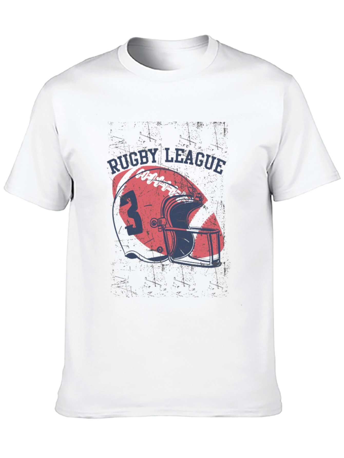 Rugby League Graphic Tee - Casual Black T-Shirt