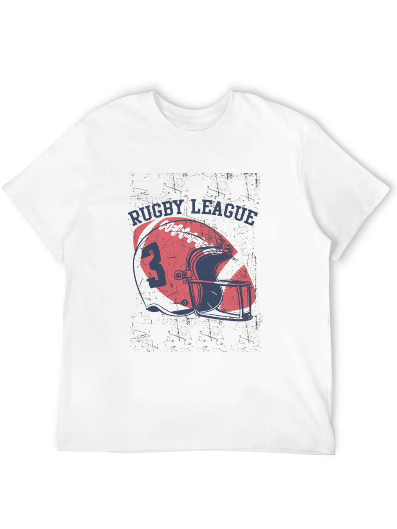 Rugby League Graphic Tee - Casual Black T-Shirt